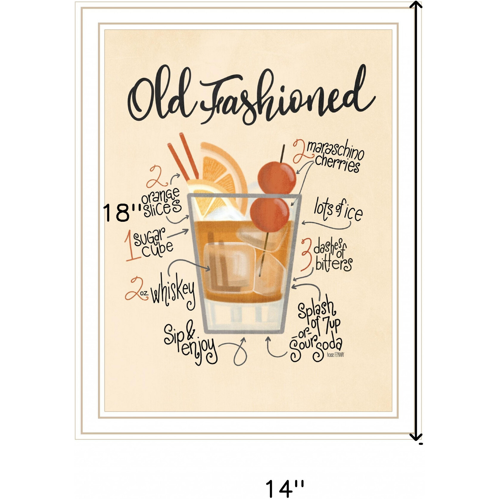 Old Fashioned White Framed Print Wall Art