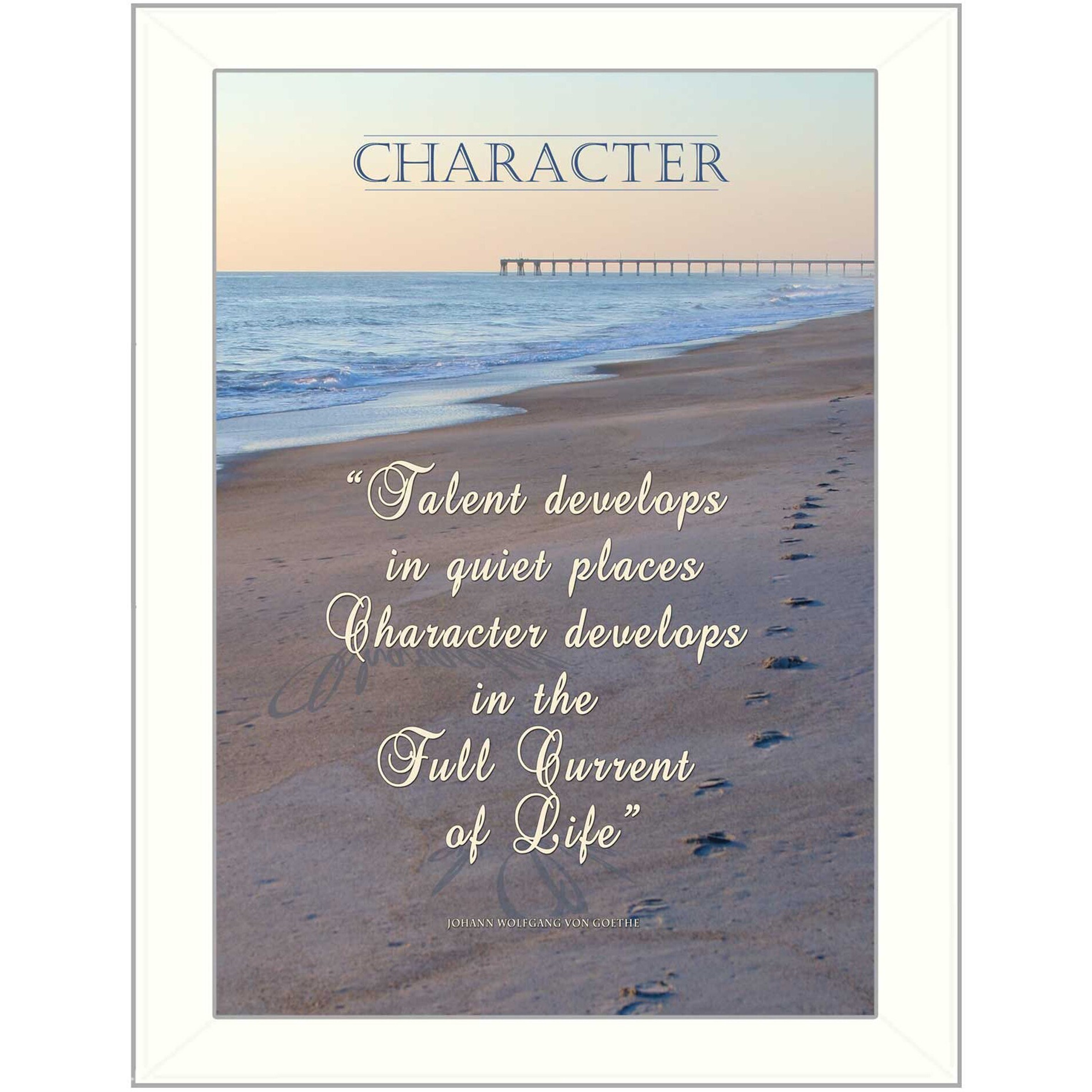 Character 2 White Framed Print Wall Art