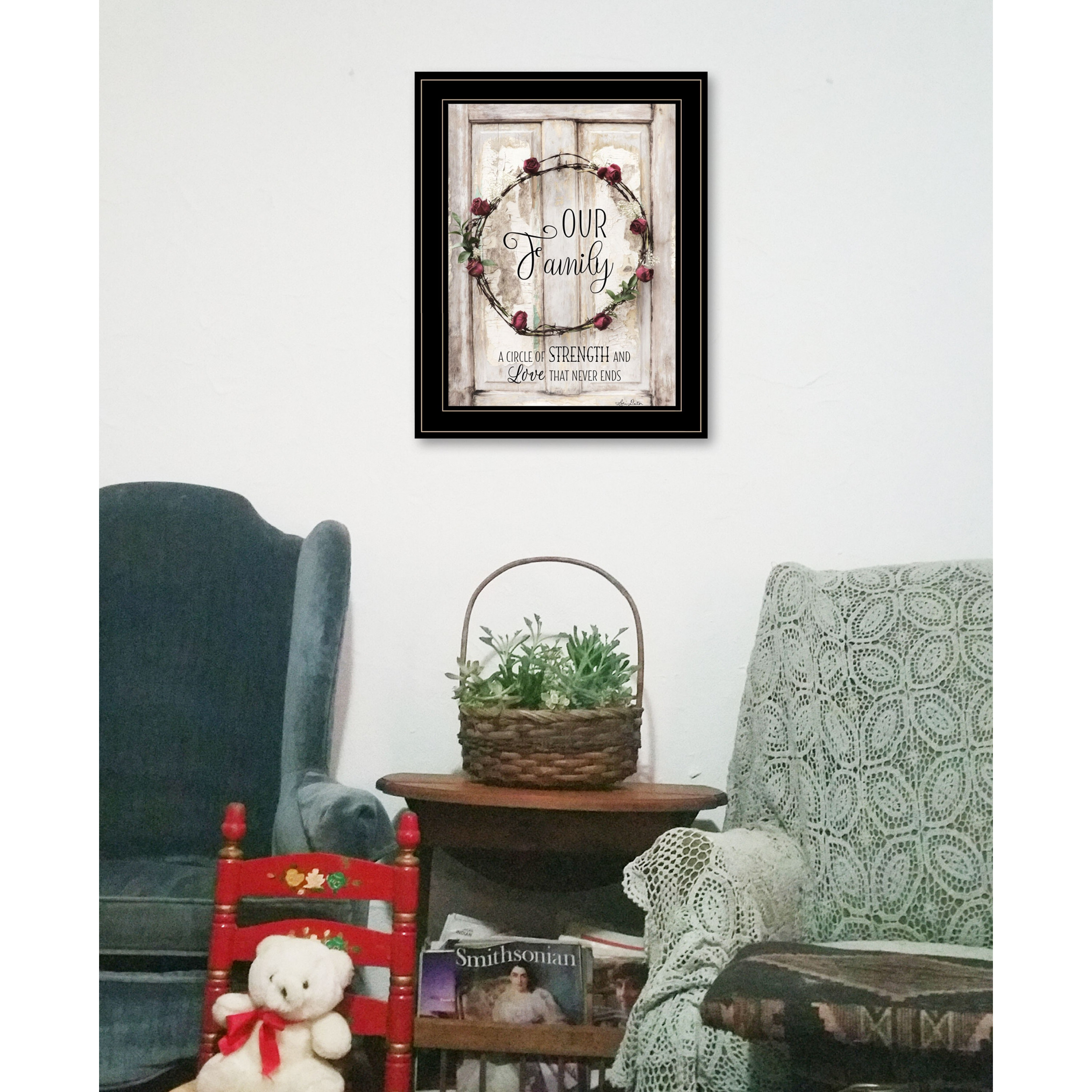 Our Family 2 Black Framed Print Wall Art
