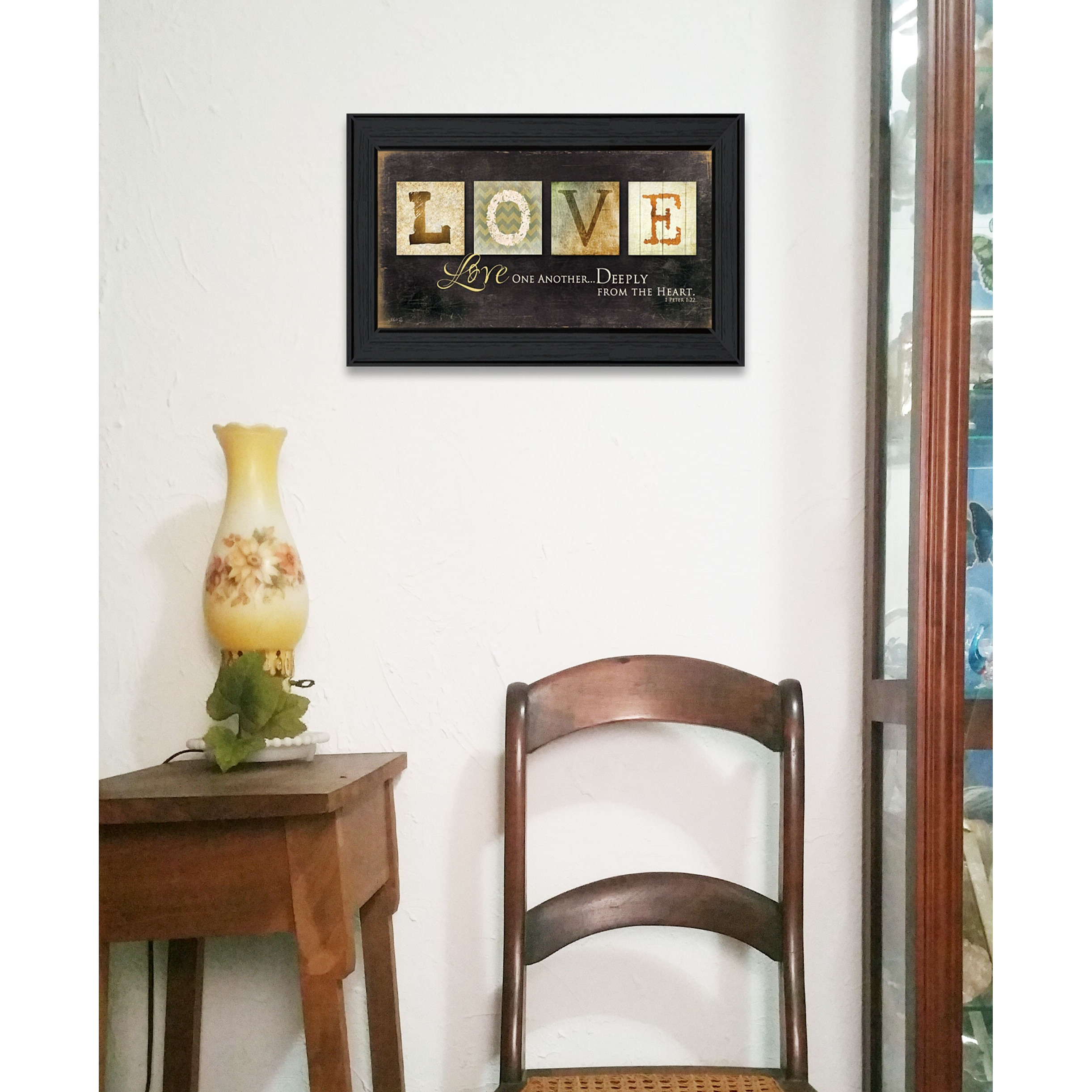 Love One Another 2 Black Framed Print Wall Art