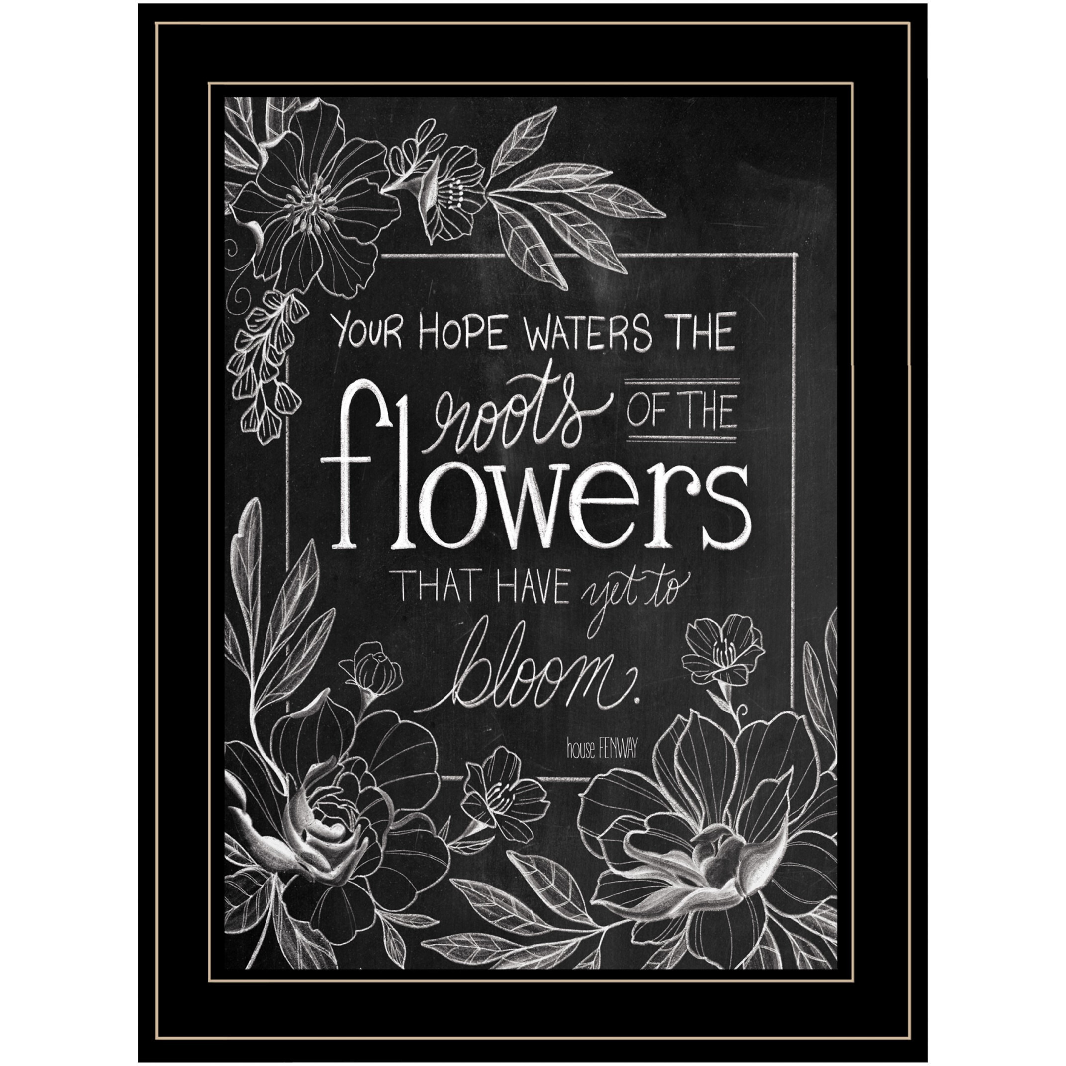 Yet To Bloom 1 Black Framed Print Wall Art