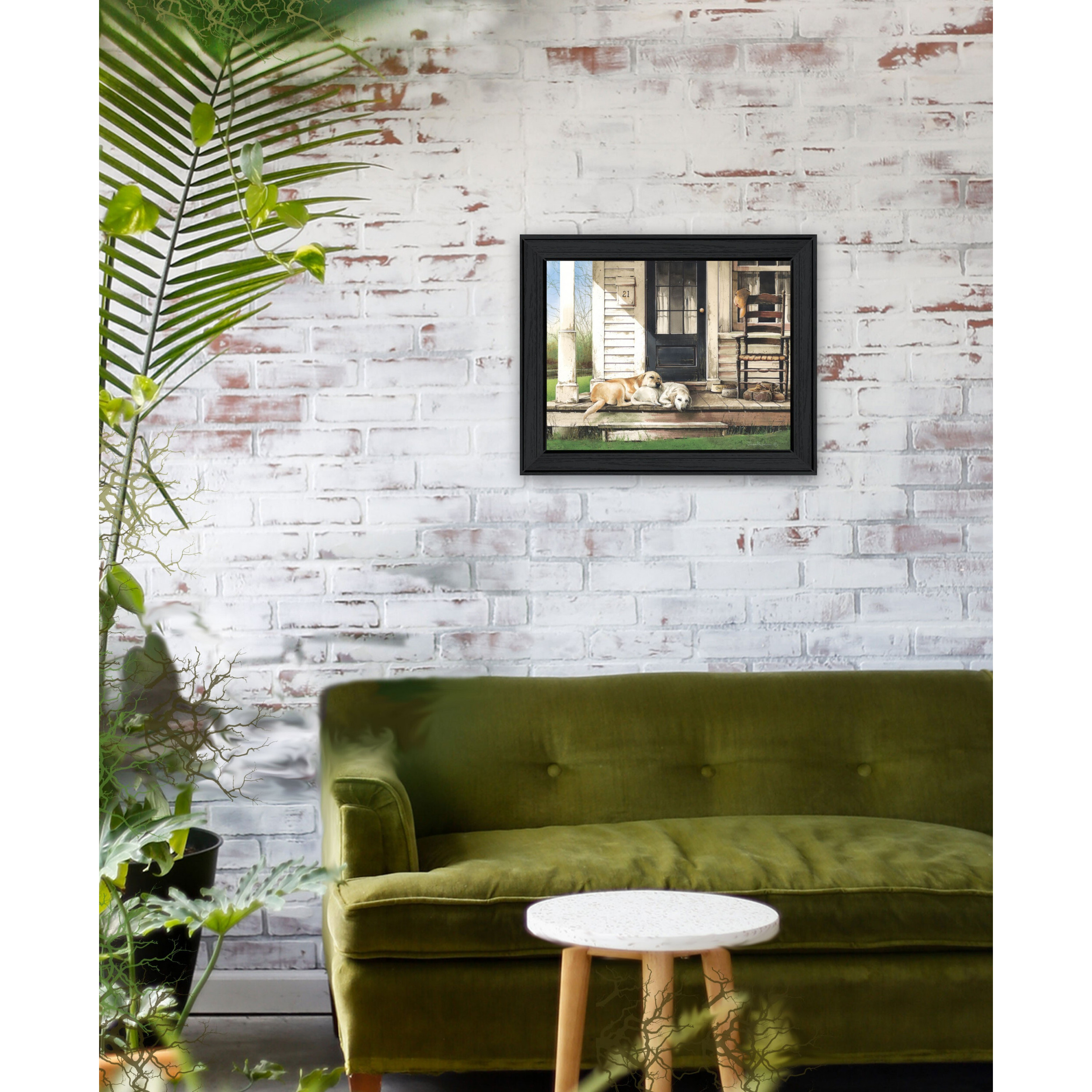 Chase And Molly Black Framed Print Wall Art
