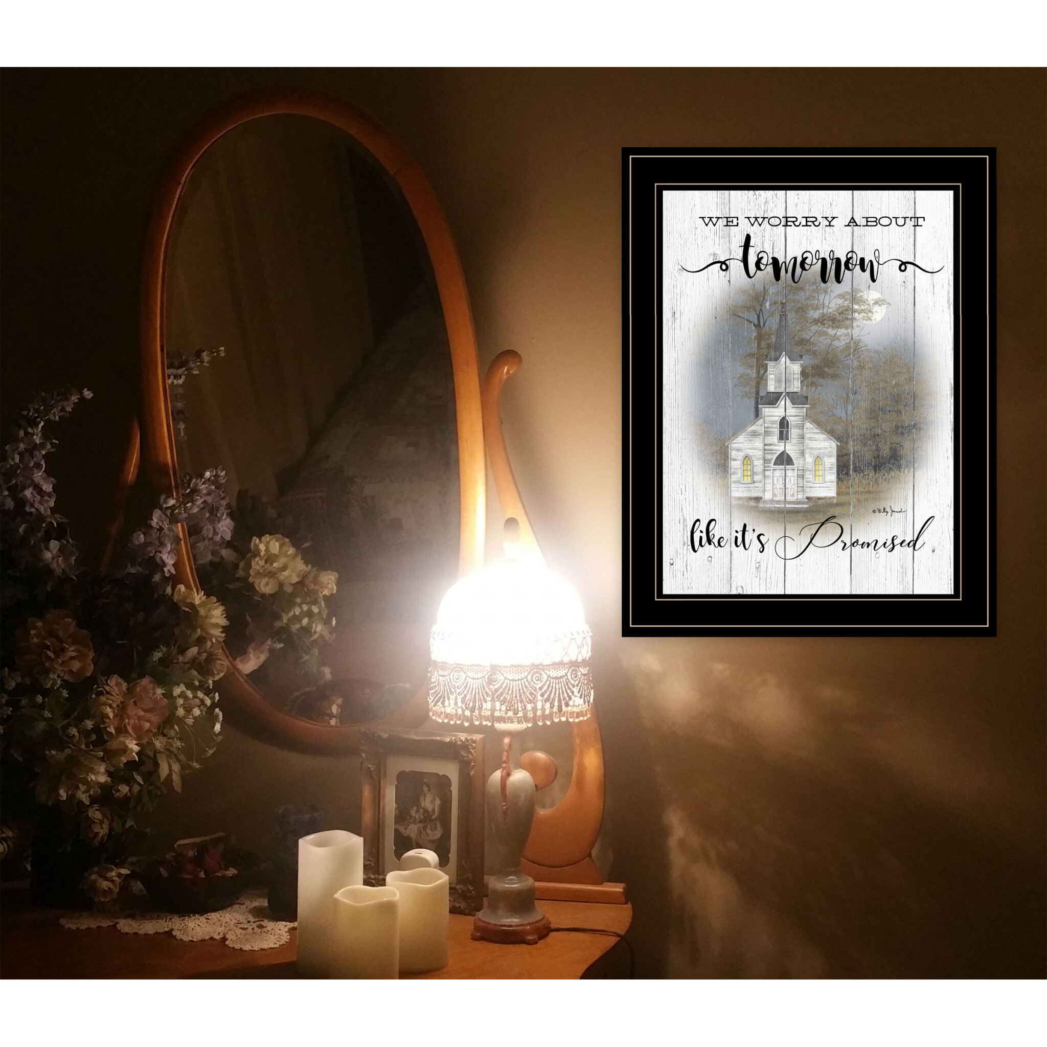 Tomorrow 2 Black Framed Print Wall Art