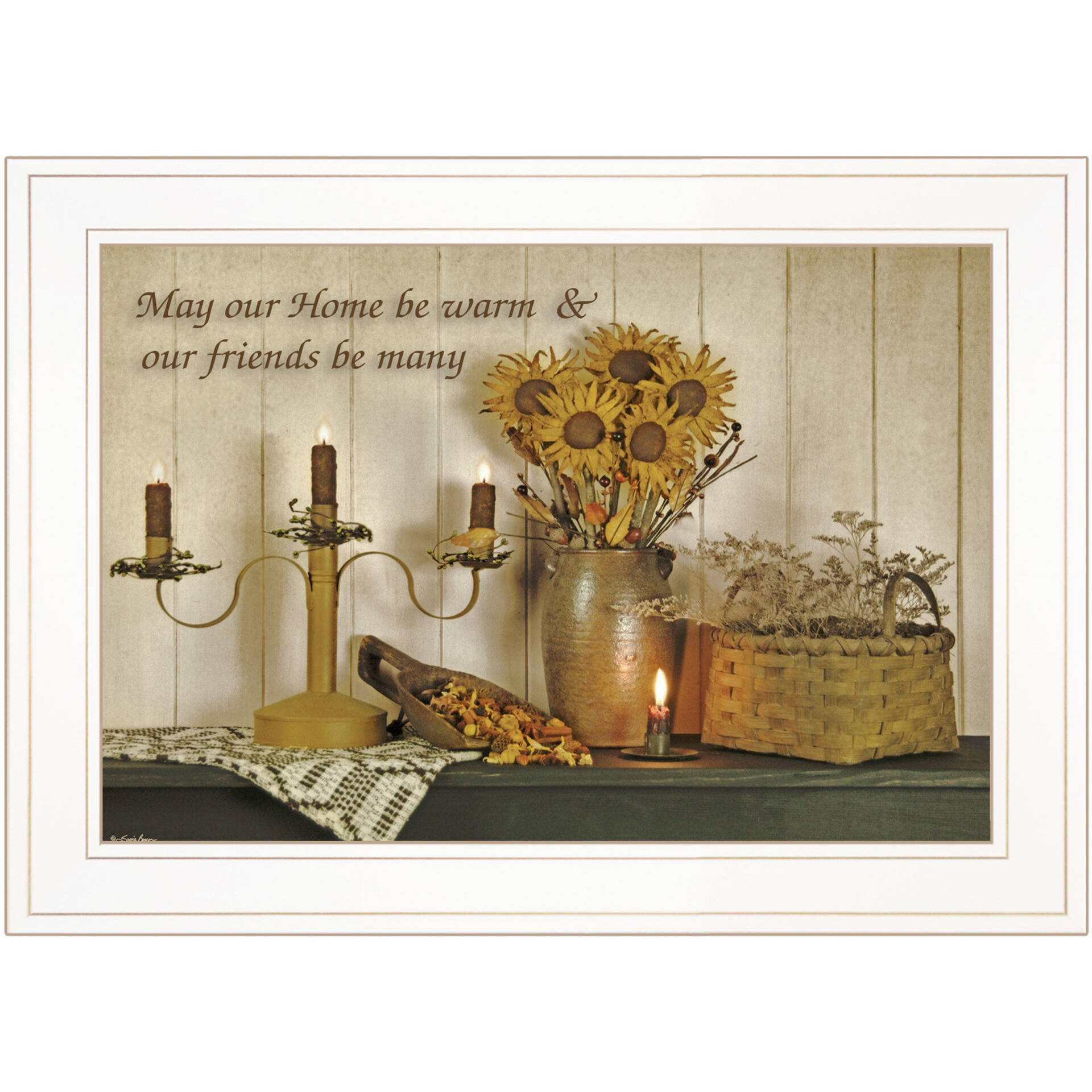 Our Home 2 White Framed Print Wall Art