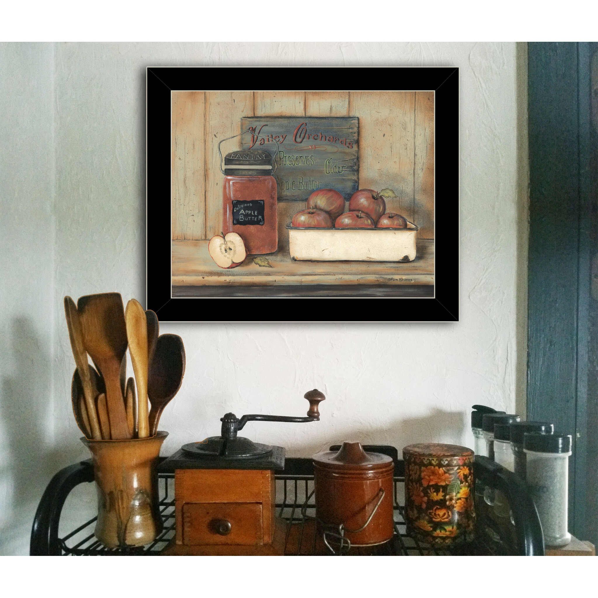 Apple Butter 4 Black Framed Print Wall Art