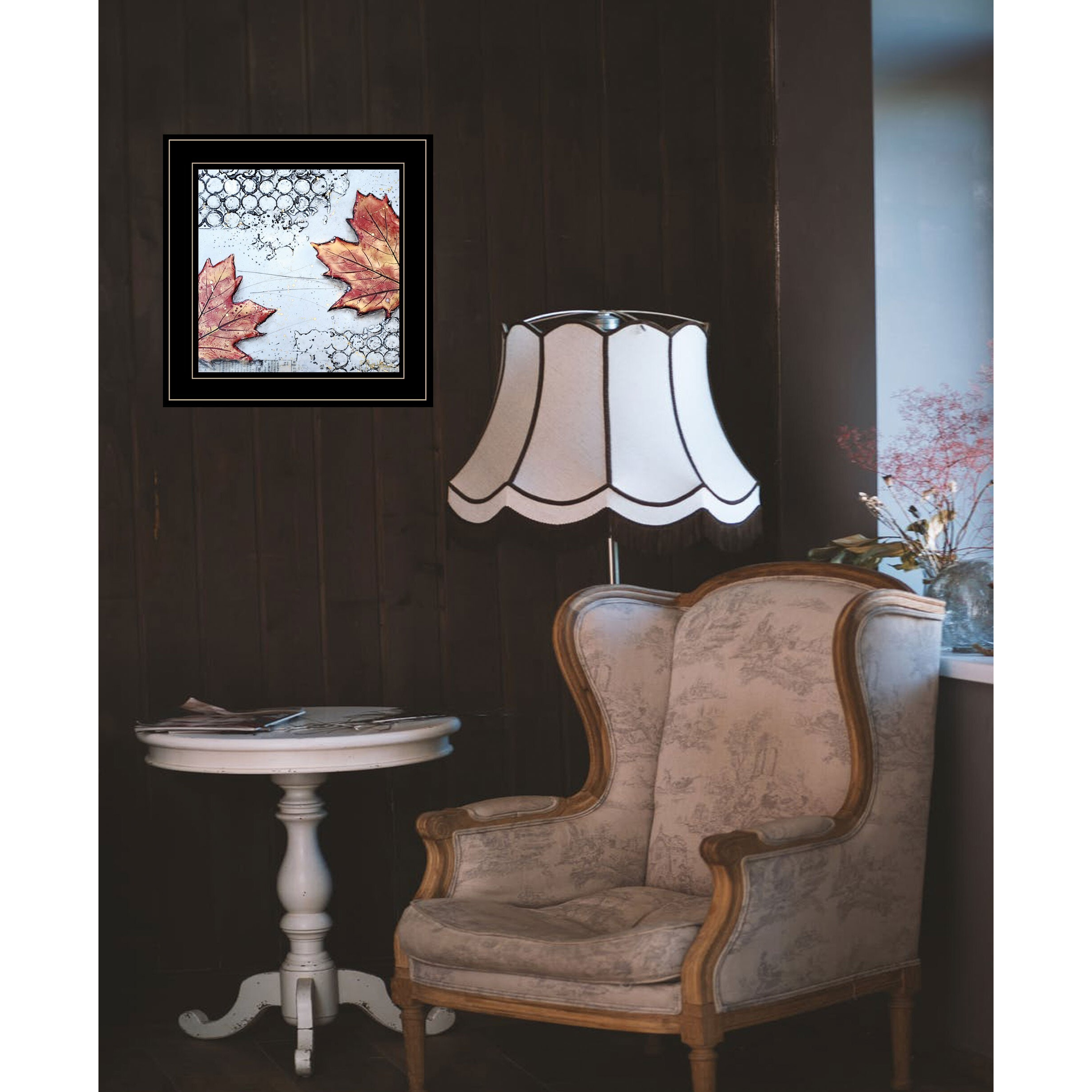 Channeling Fall 3 Black Framed Print Wall Art