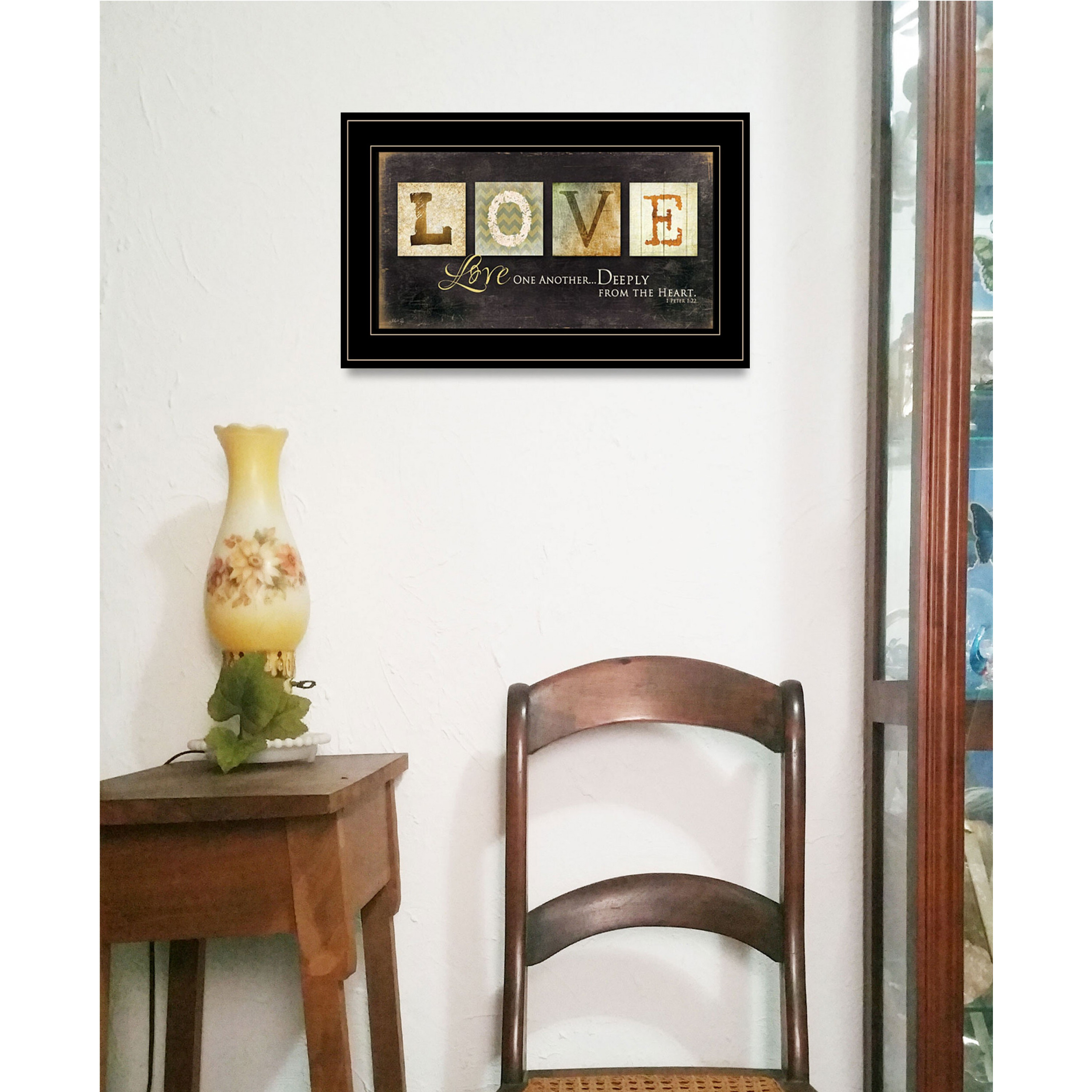 Love One Another 3 Black Framed Print Wall Art