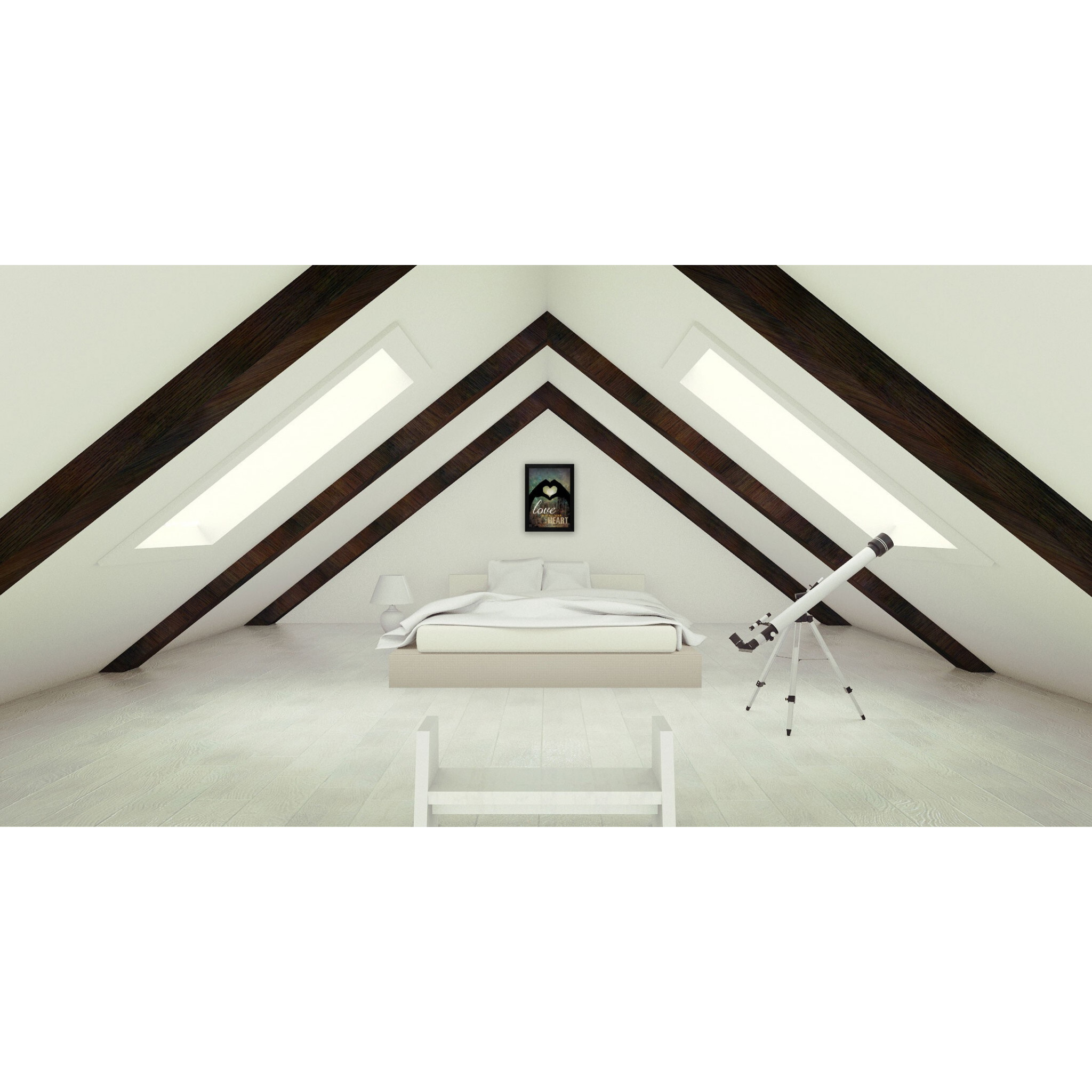 Love With All Your Heart 1 Black Framed Print Wall Art