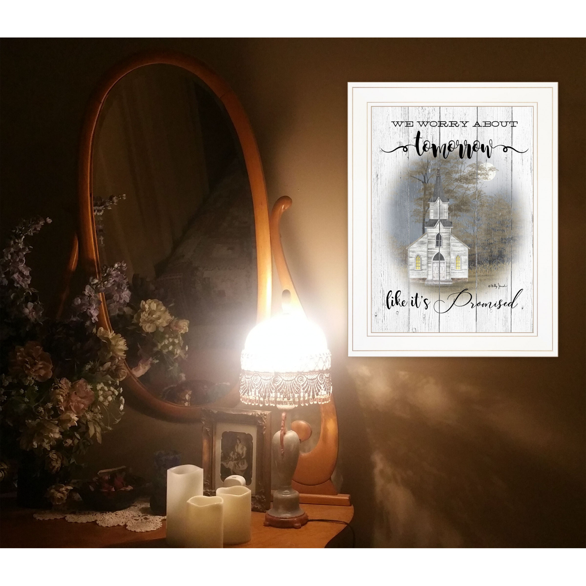 Tomorrow 1 White Framed Print Wall Art