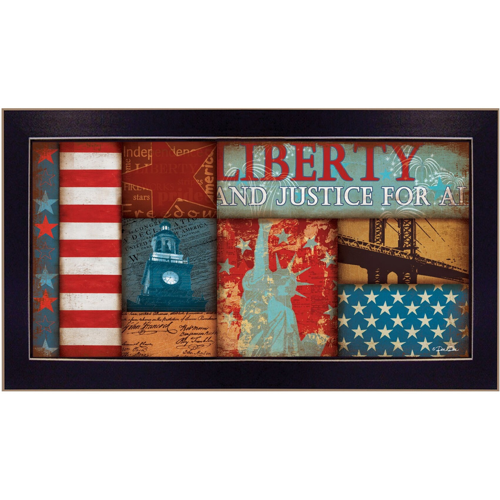Liberty Black Framed Print Wall Art