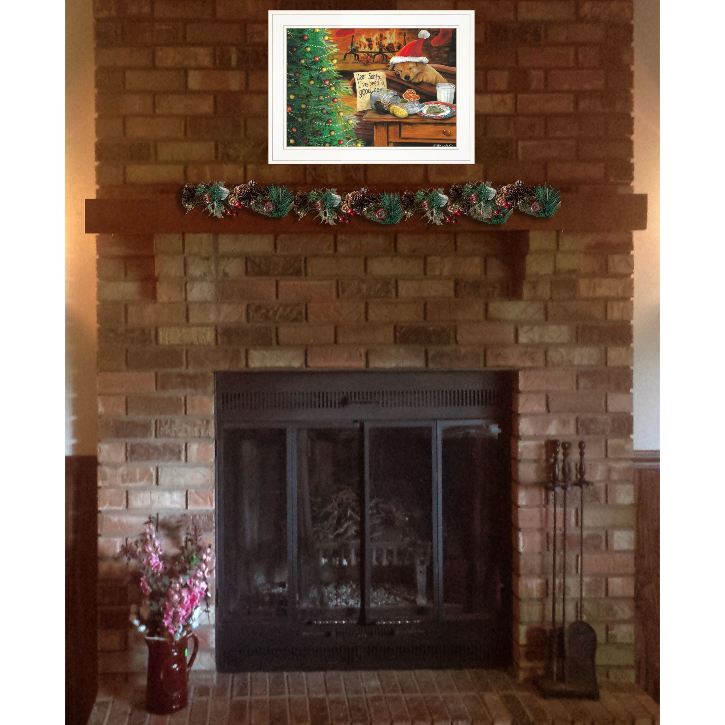 Ive Been A Good Boy 2 White Framed Print Wall Art