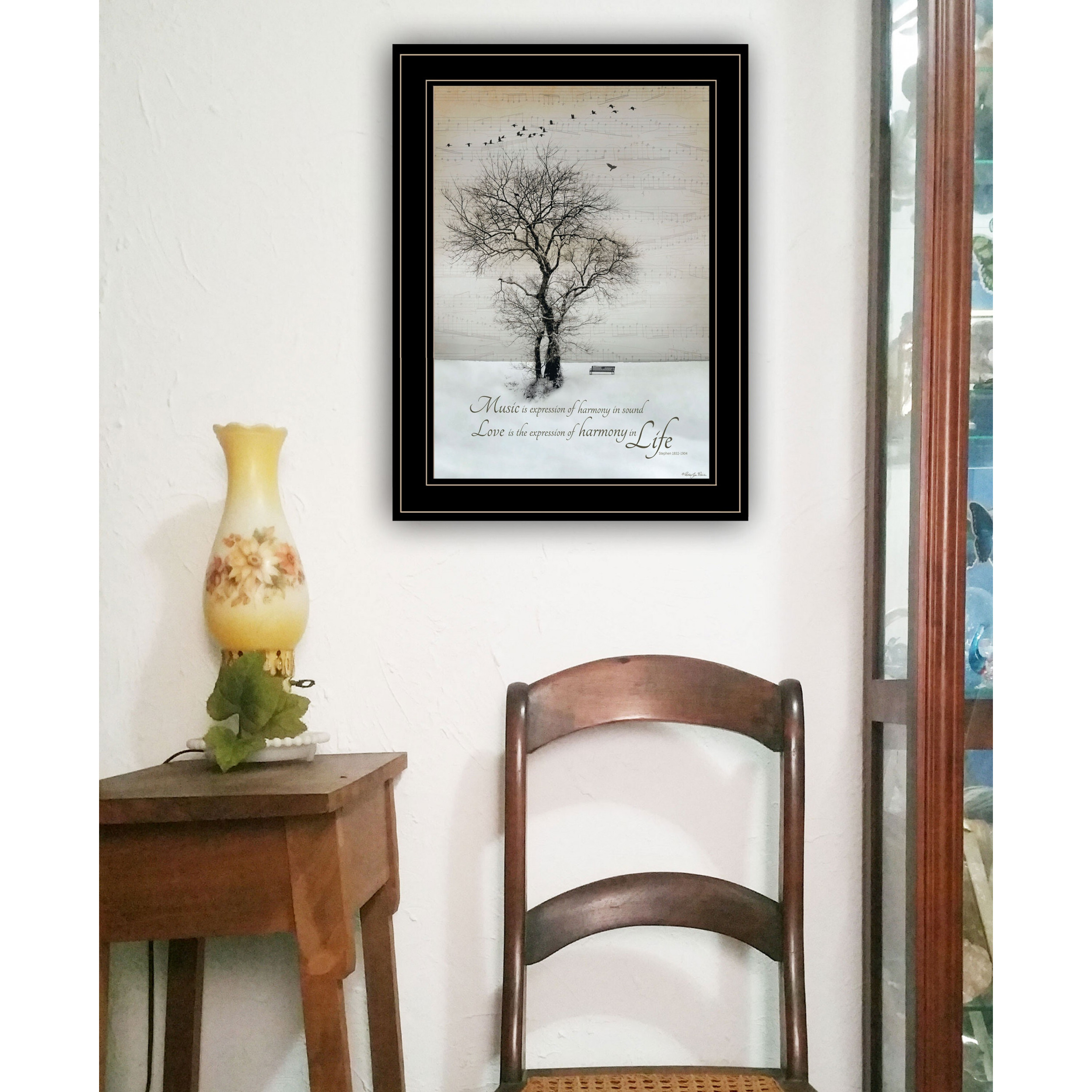 Harmony 2 Black Framed Print Wall Art