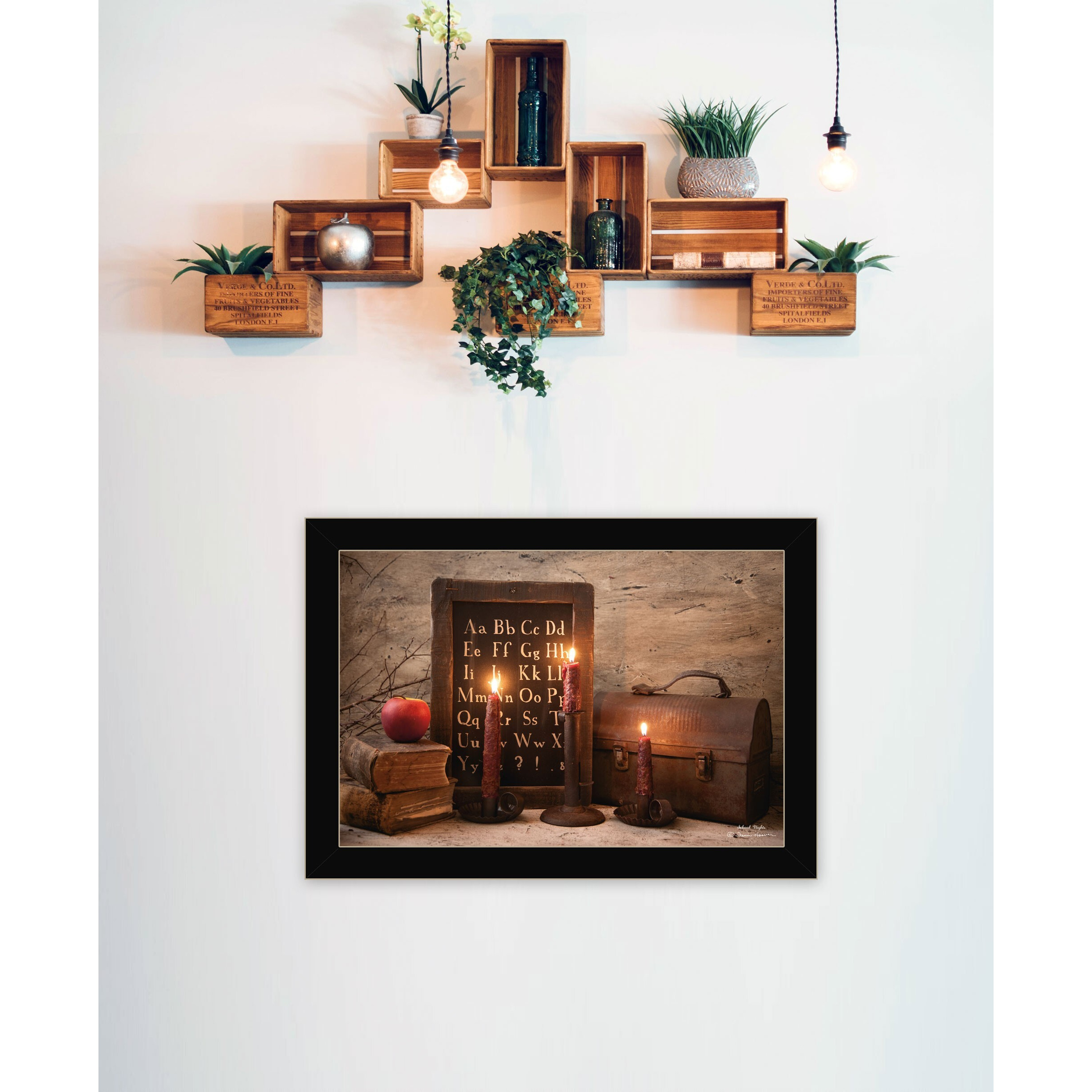 School Nights 1 Black Framed Print Wall Art