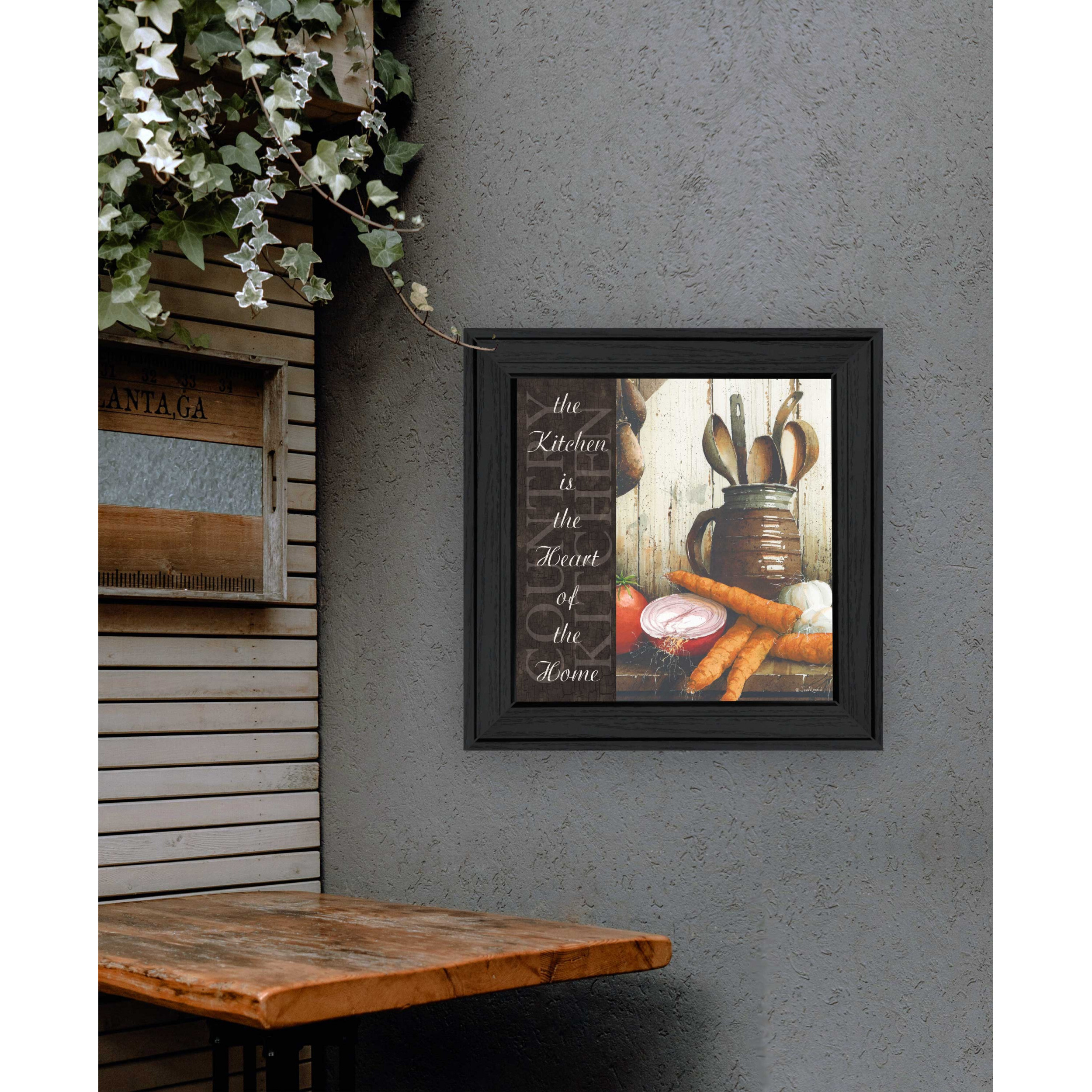 Heart Of The Home 1 Black Framed Print Wall Art