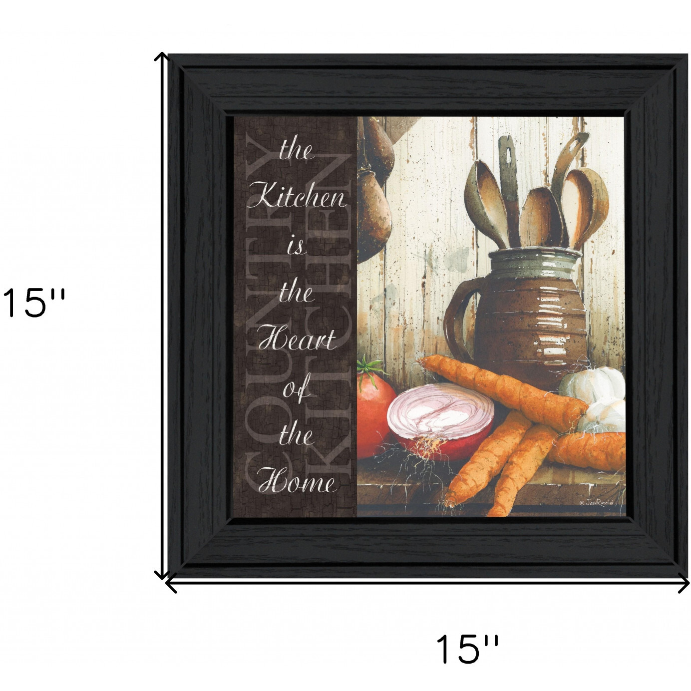 Heart Of The Home 1 Black Framed Print Wall Art