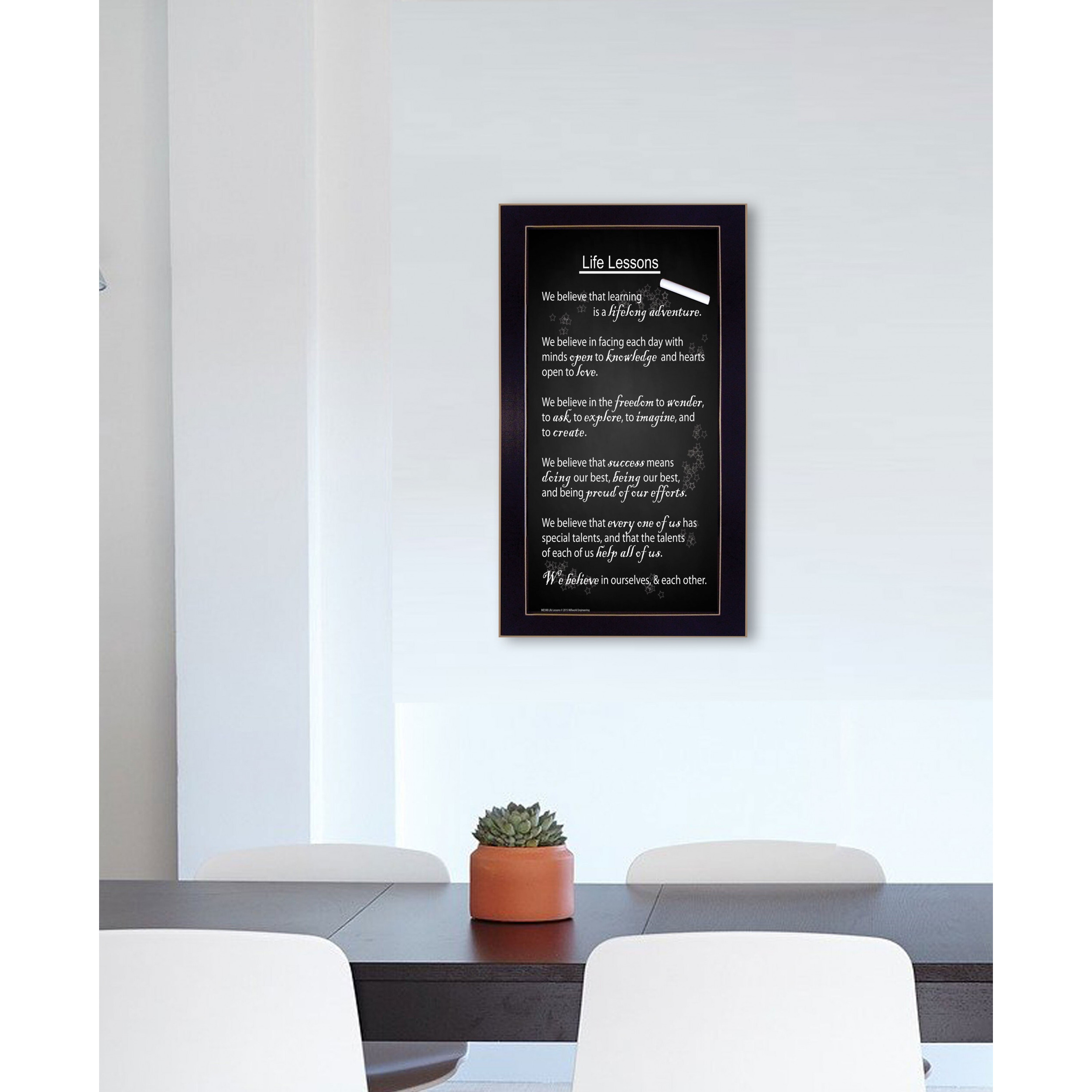 Life Lessons 5 Black Framed Print Wall Art