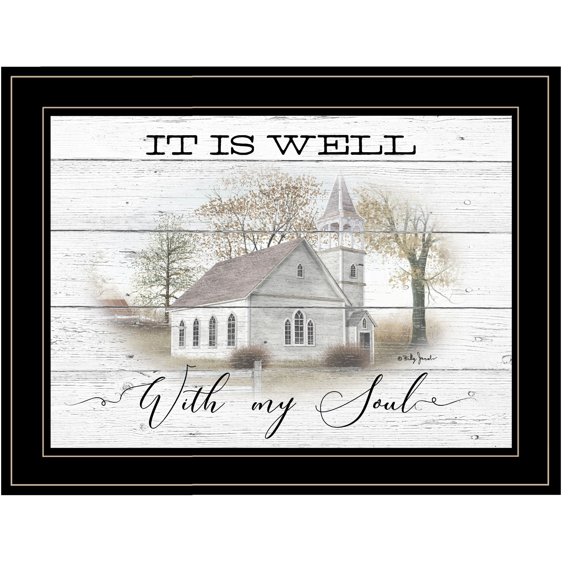 It Is Well 2 Black Framed Print Wall Art
