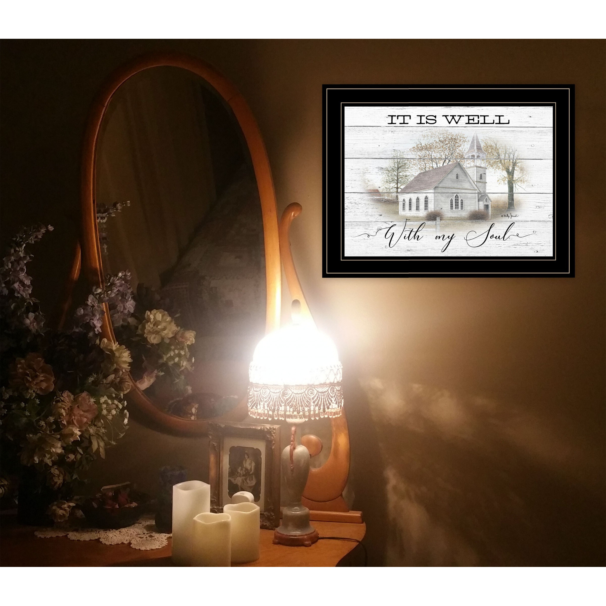 It Is Well 2 Black Framed Print Wall Art