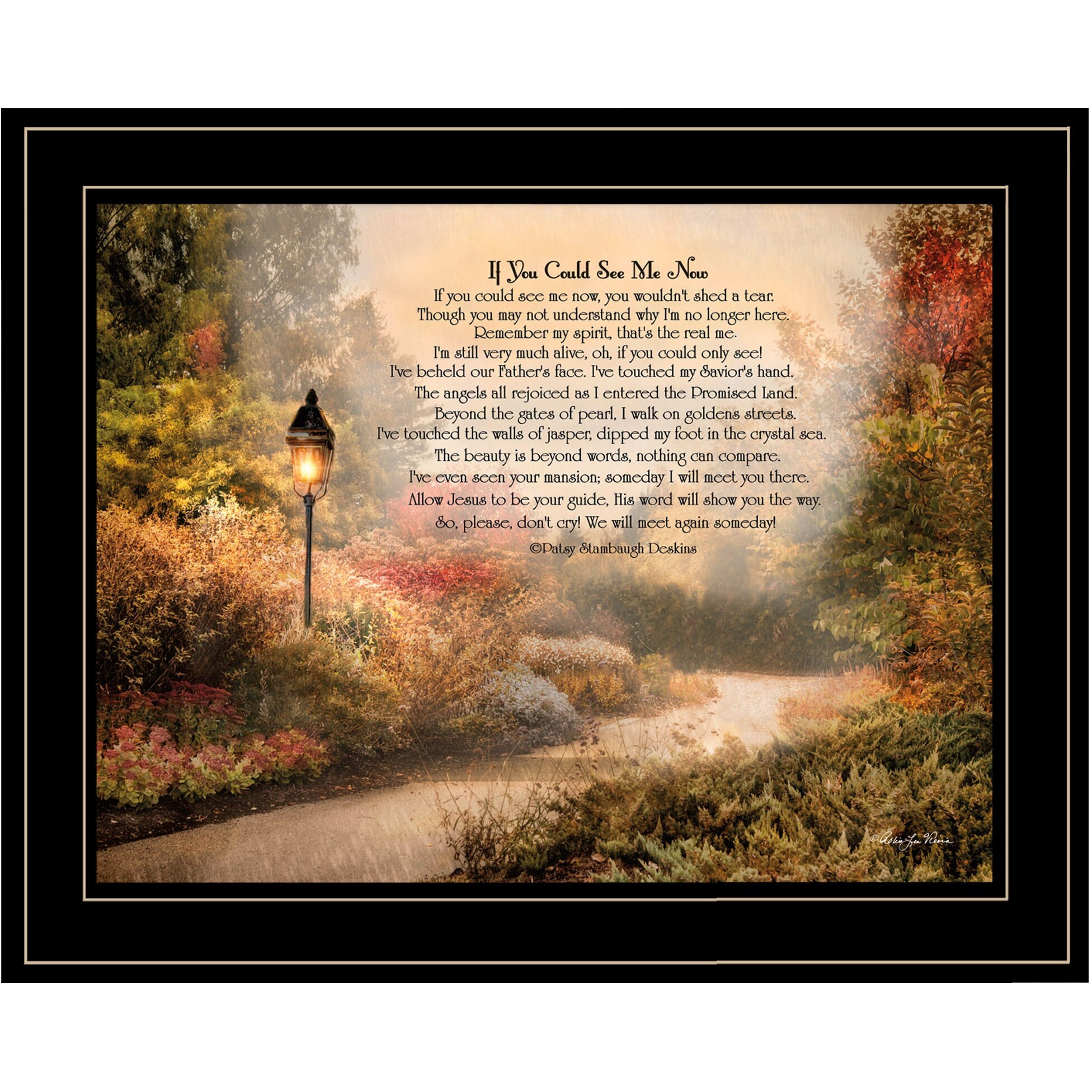 If You Could See Me Now 5 Black Framed Print Wall Art