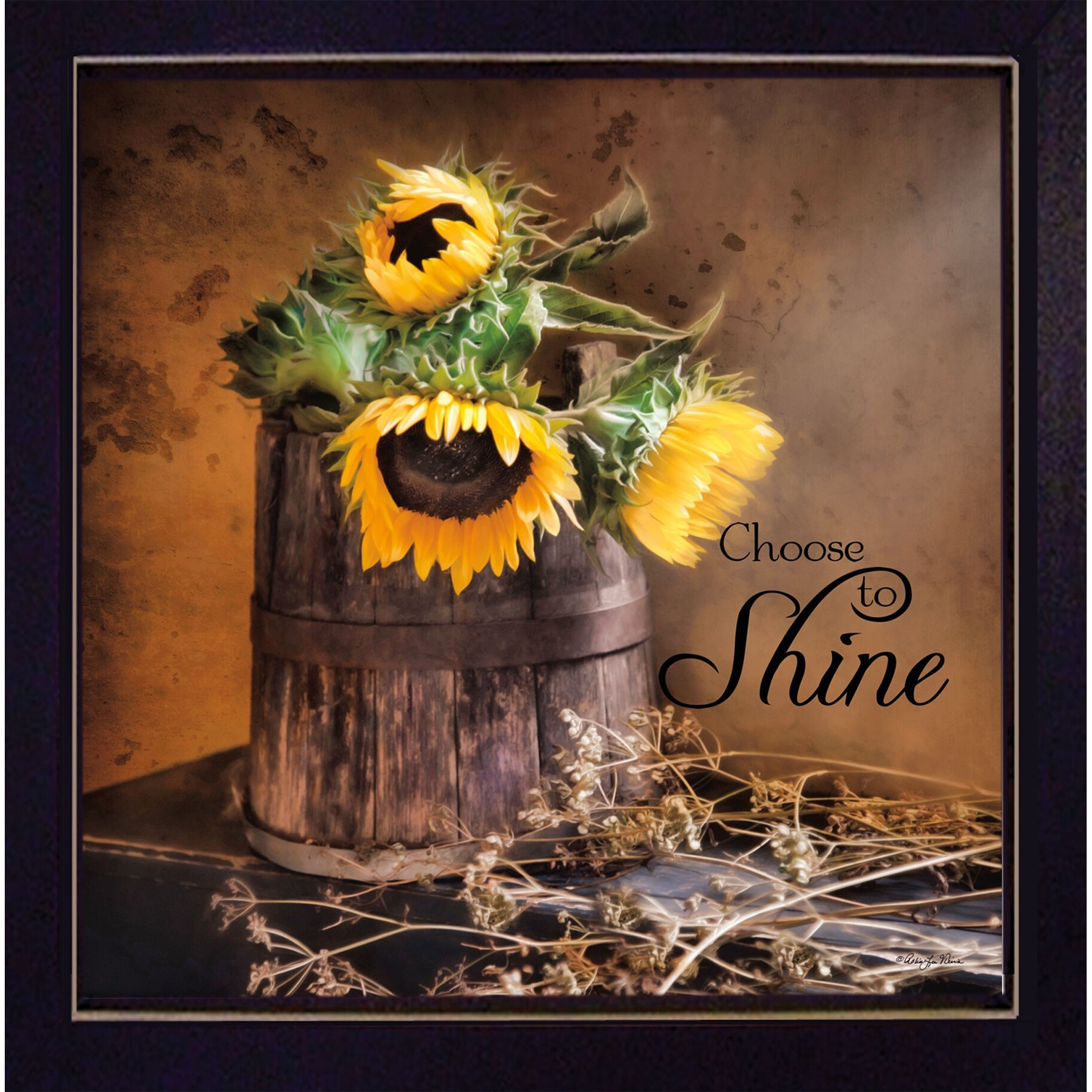 Choose To Shine Black Framed Print Wall Art