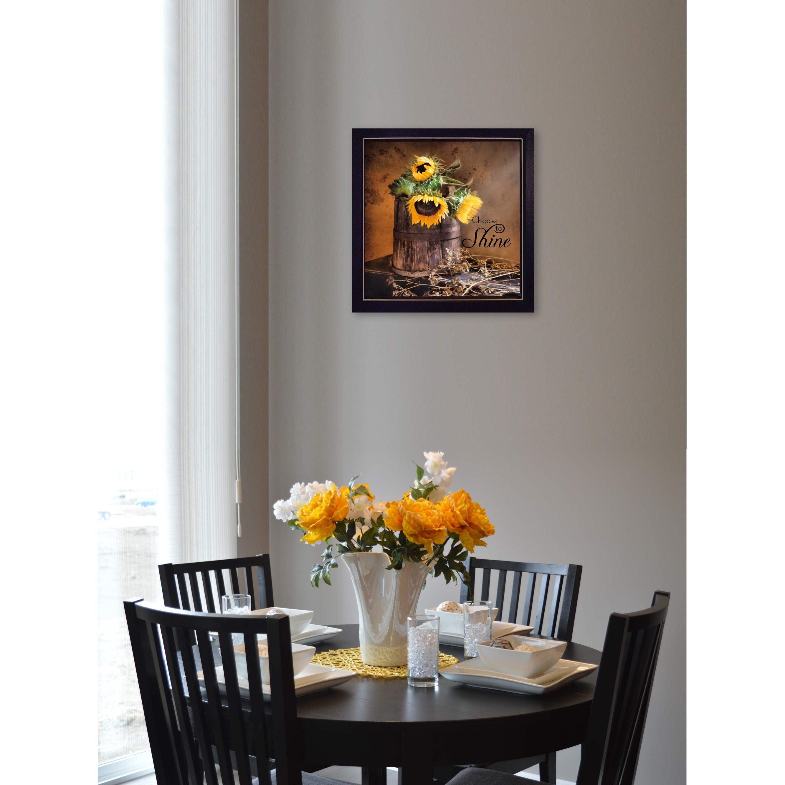 Choose To Shine Black Framed Print Wall Art