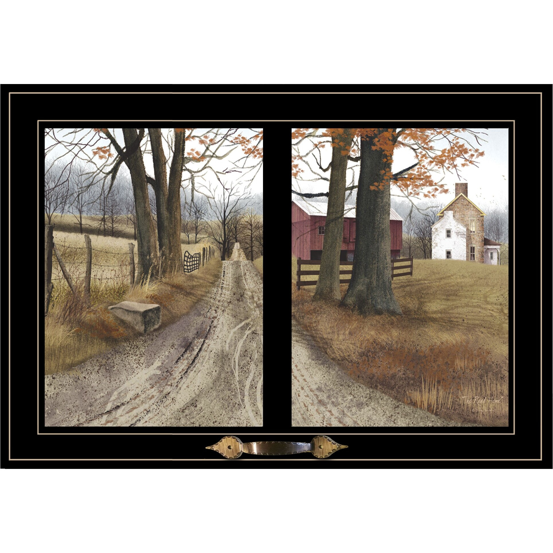 The Road Home 7 Black Framed Print Wall Art