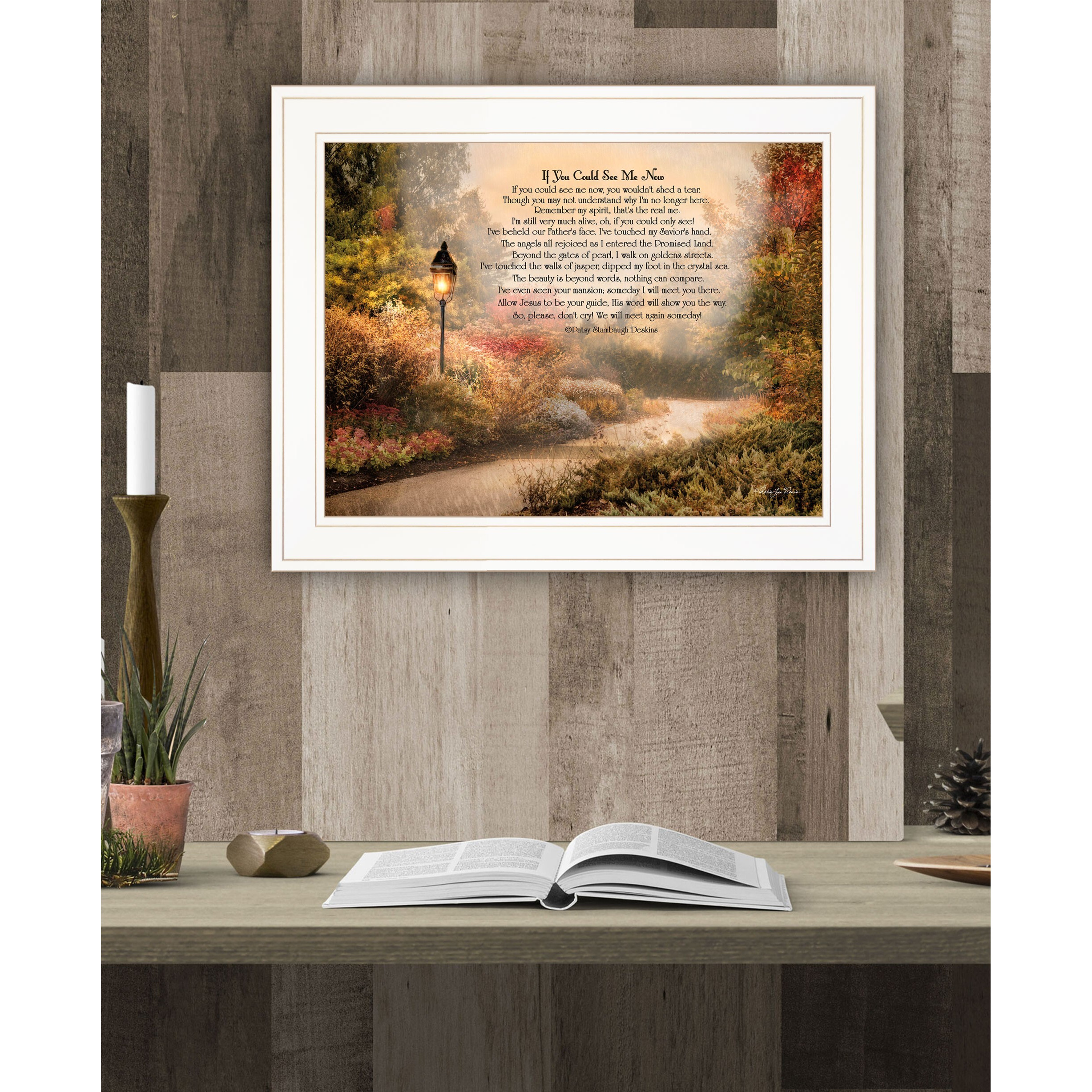 If You Could See Me Now 4 White Framed Print Wall Art