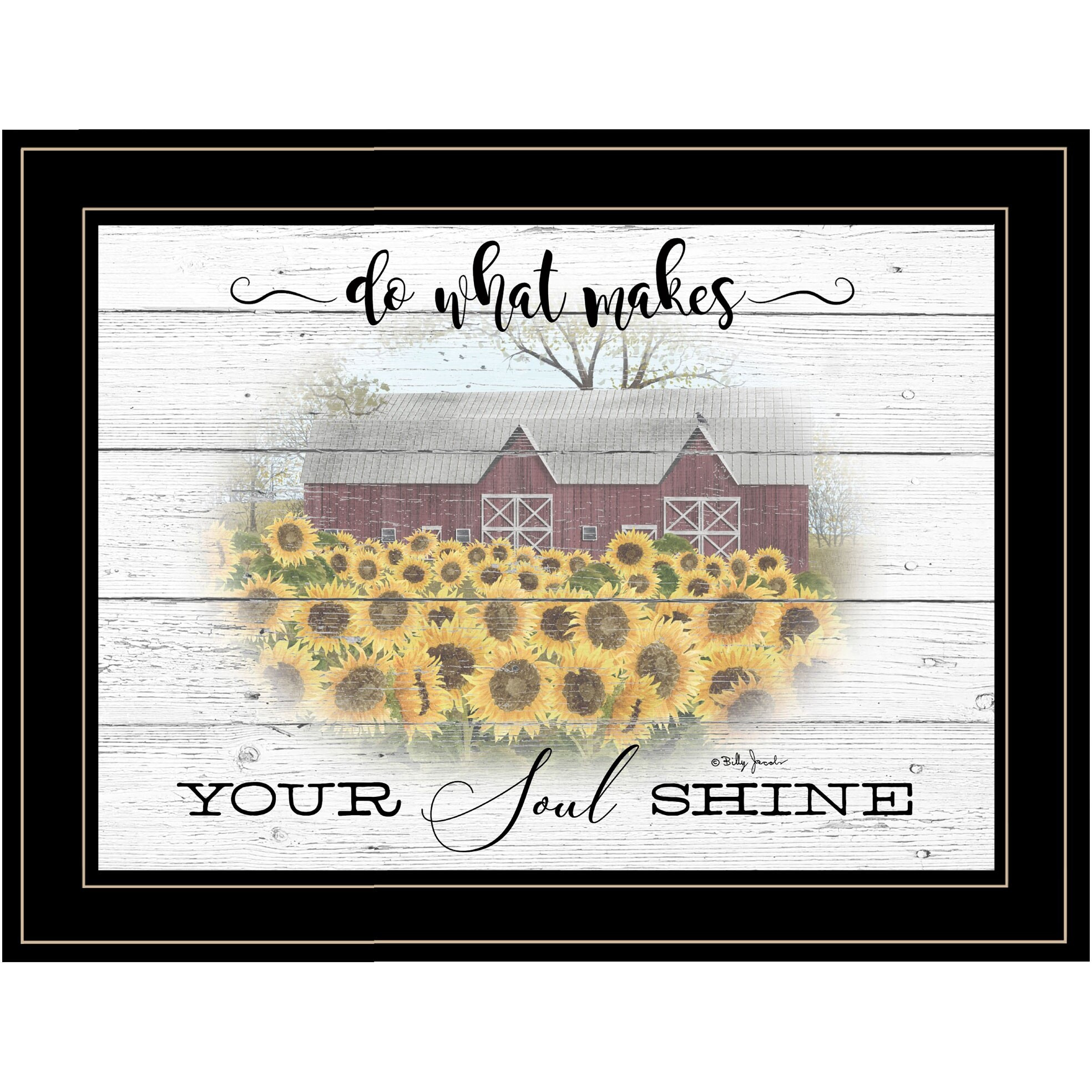 Do What Makes Your Soul Shine Black Framed Print Wall Art