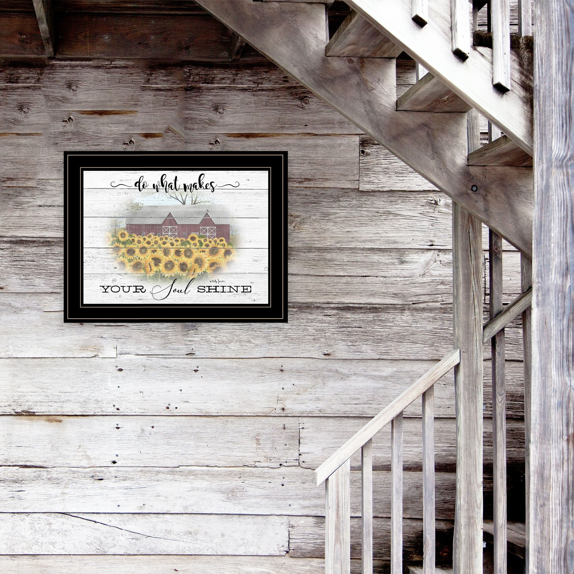 Do What Makes Your Soul Shine Black Framed Print Wall Art