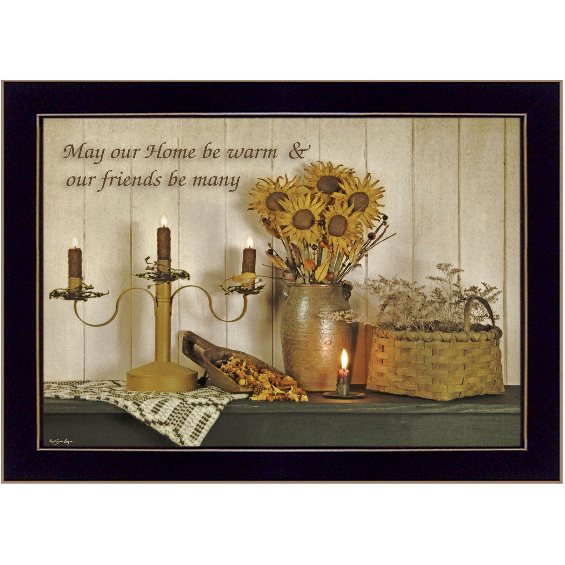 Our Home 1 Black Framed Print Wall Art