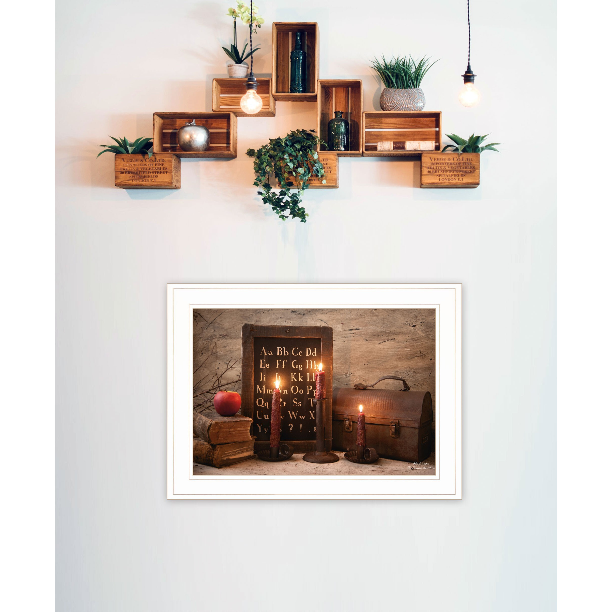 School Nights 2 White Framed Print Wall Art