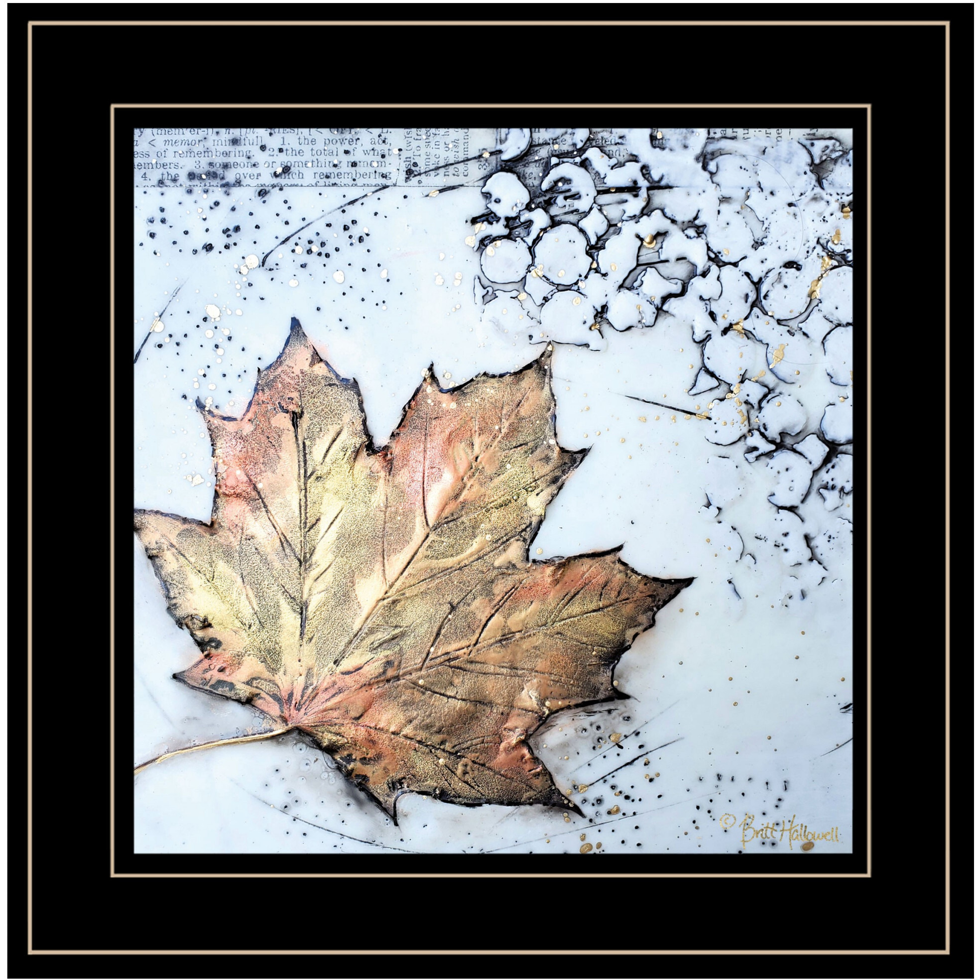 Channeling Fall 1 Black Framed Print Wall Art