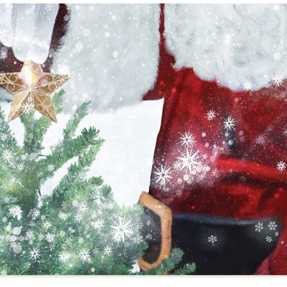 Set Of Two Santas Blessings 5 White Framed Print Wall Art