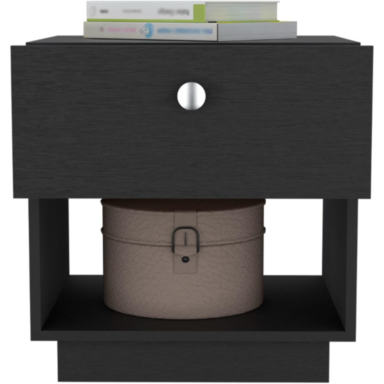 Paris 1 Drawer Nightstand -Bedroom-Wengue