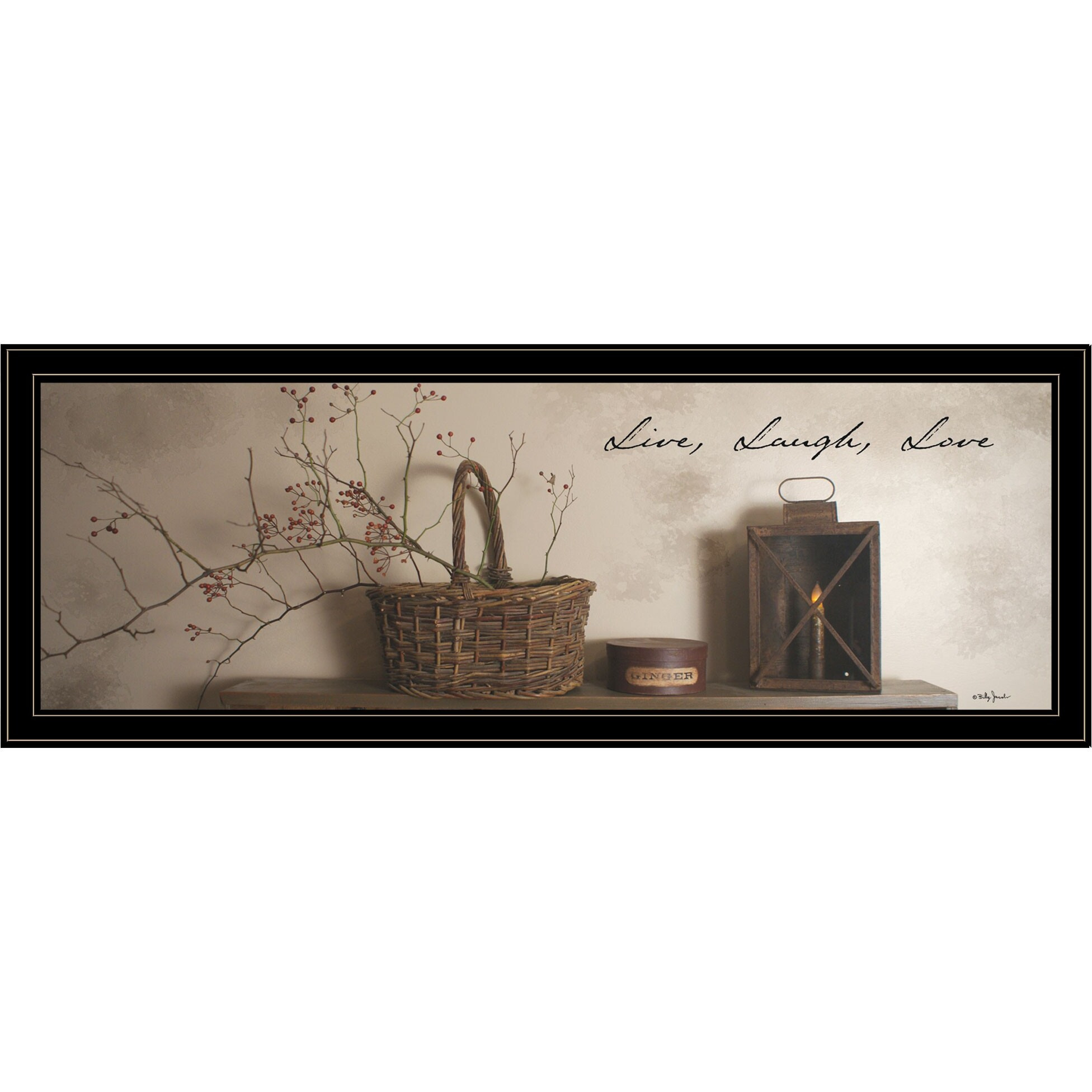 Live Laugh And Love 4 Black Framed Print Wall Art