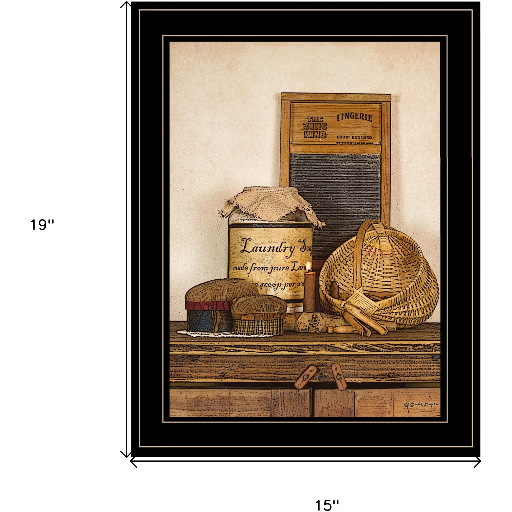 Laundry Soap 2 Black Framed Print Wall Art
