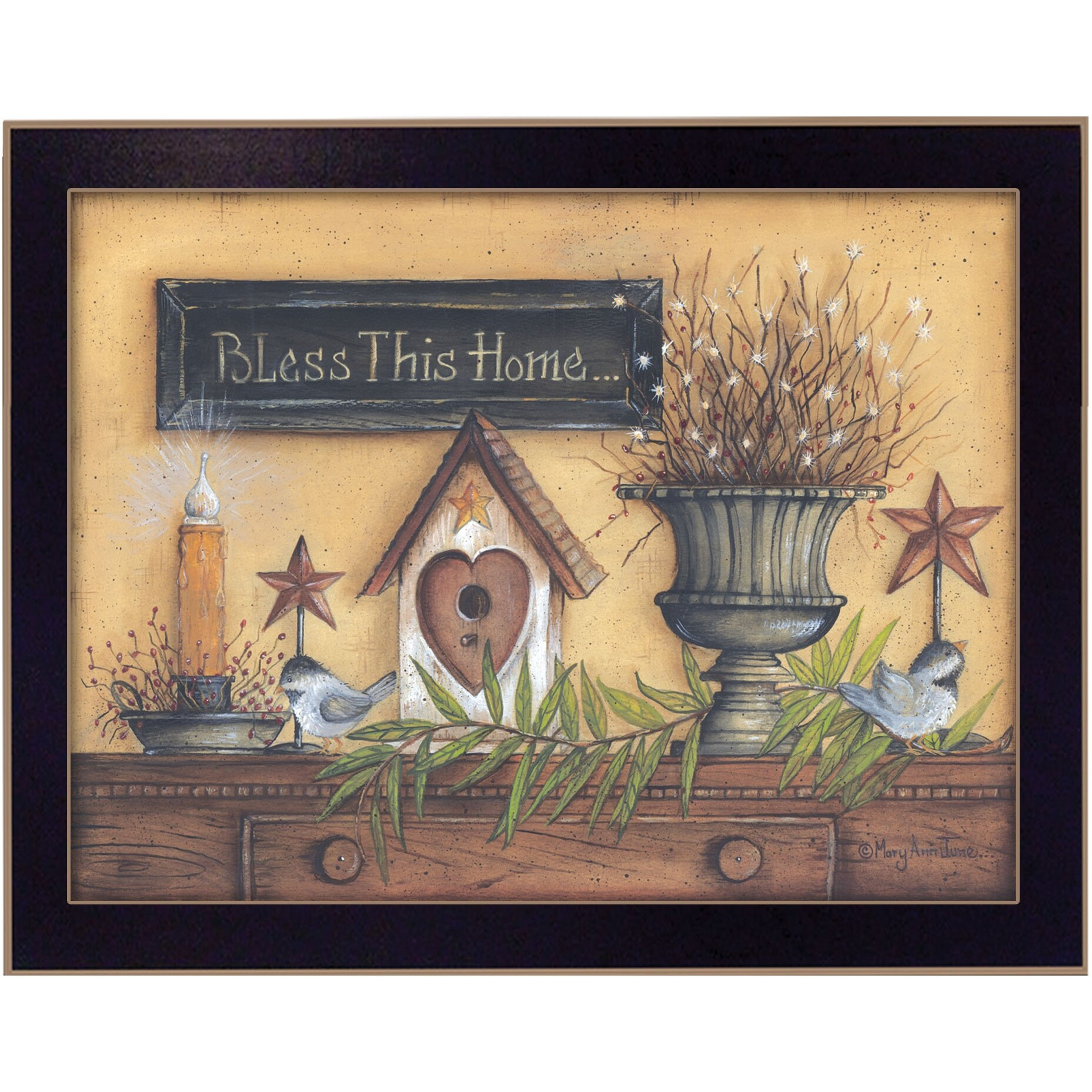 Bless This Home 4 Black Framed Print Wall Art