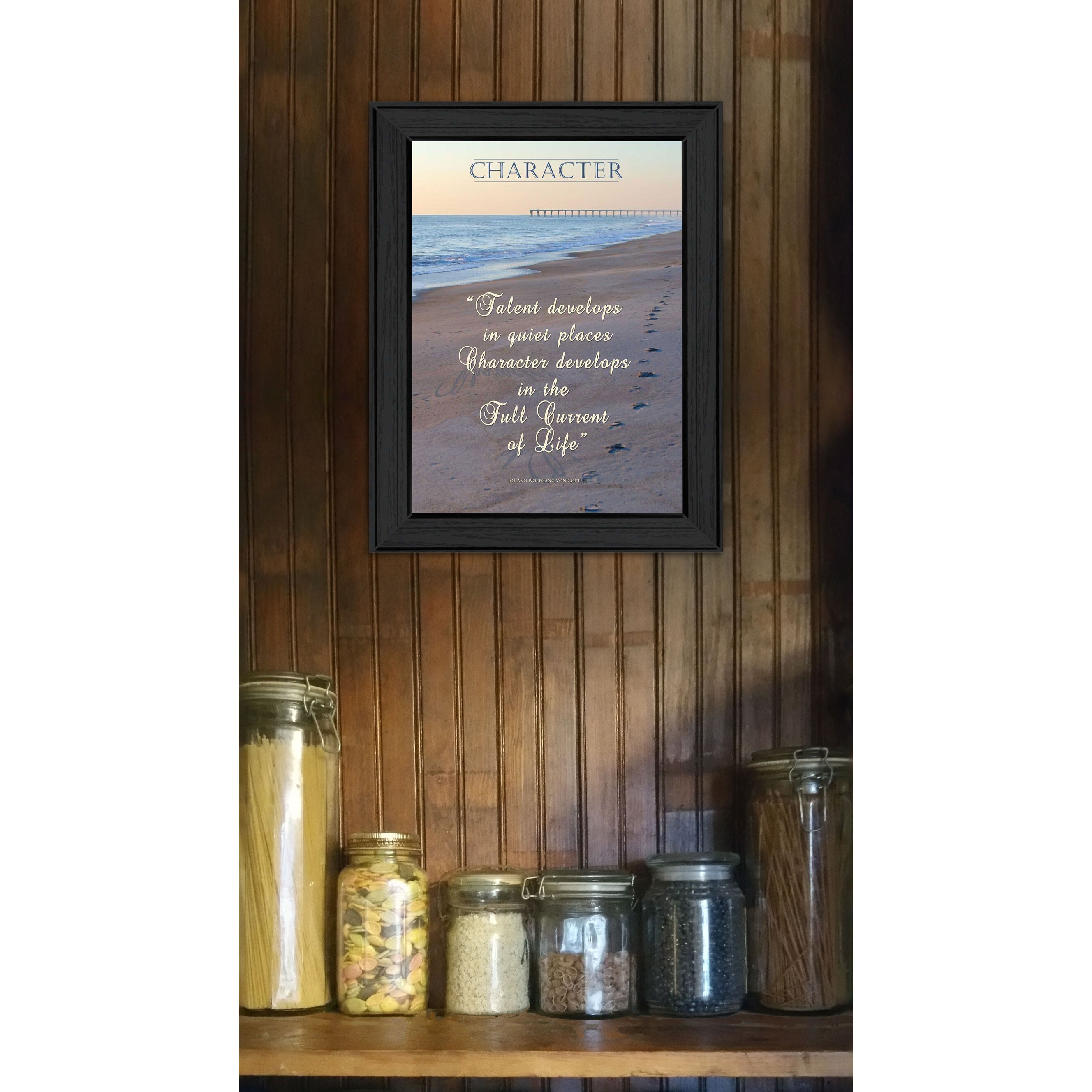 Character 1 Black Framed Print Wall Art