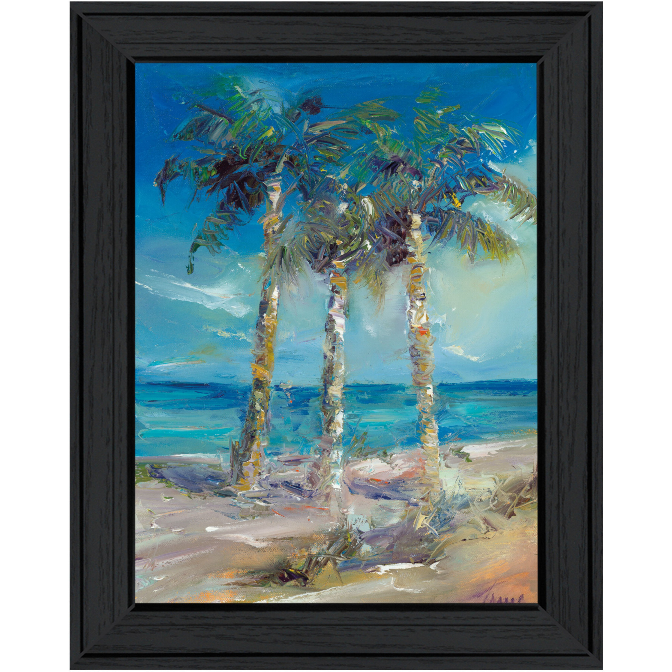 Threes Company 1 Black Framed Print Wall Art