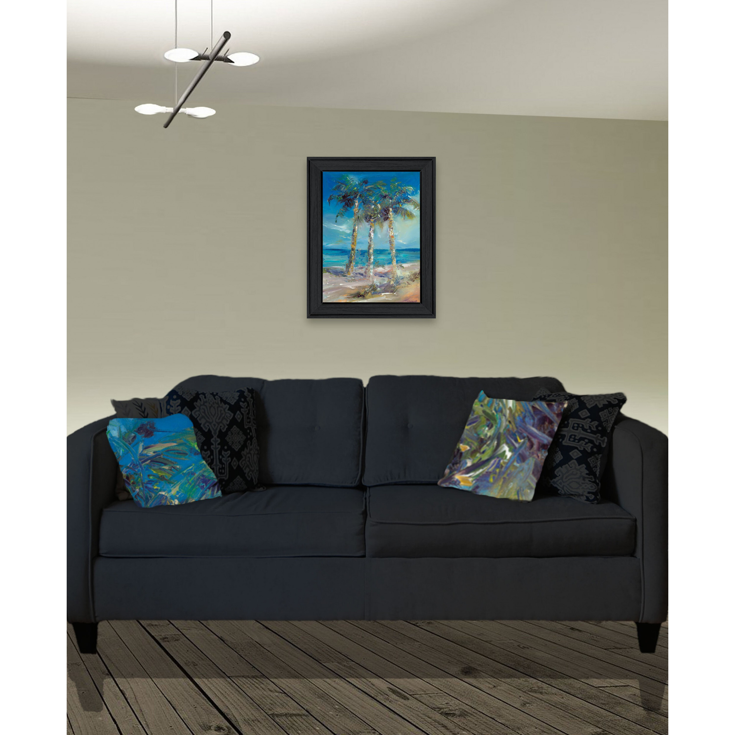 Threes Company 1 Black Framed Print Wall Art