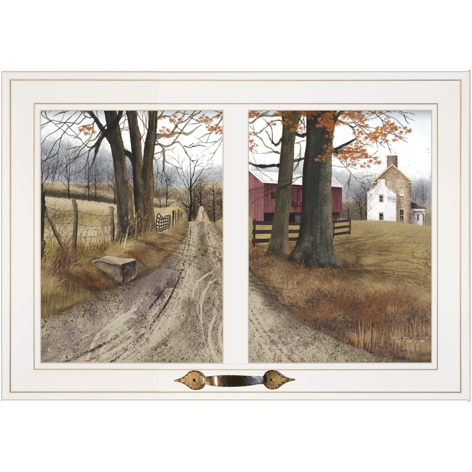 The Road Home 6 White Framed Print Wall Art
