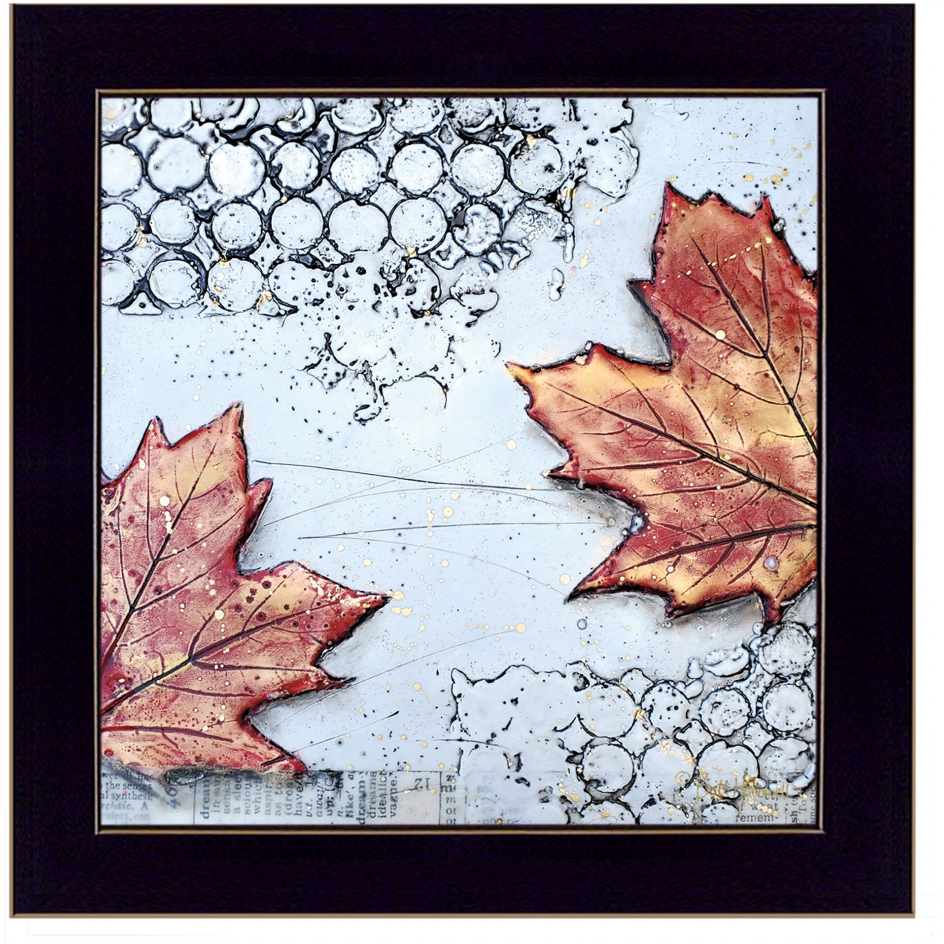 Channeling Fall 3 [1] Black Framed Print Wall Art
