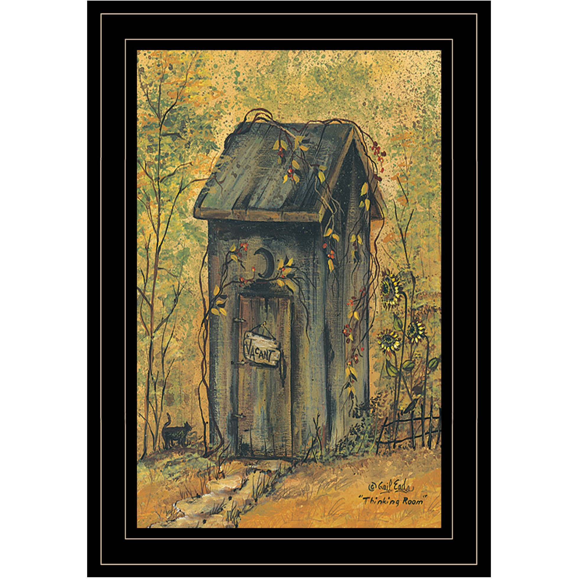 Thinking Room 3 Black Framed Print Wall Art