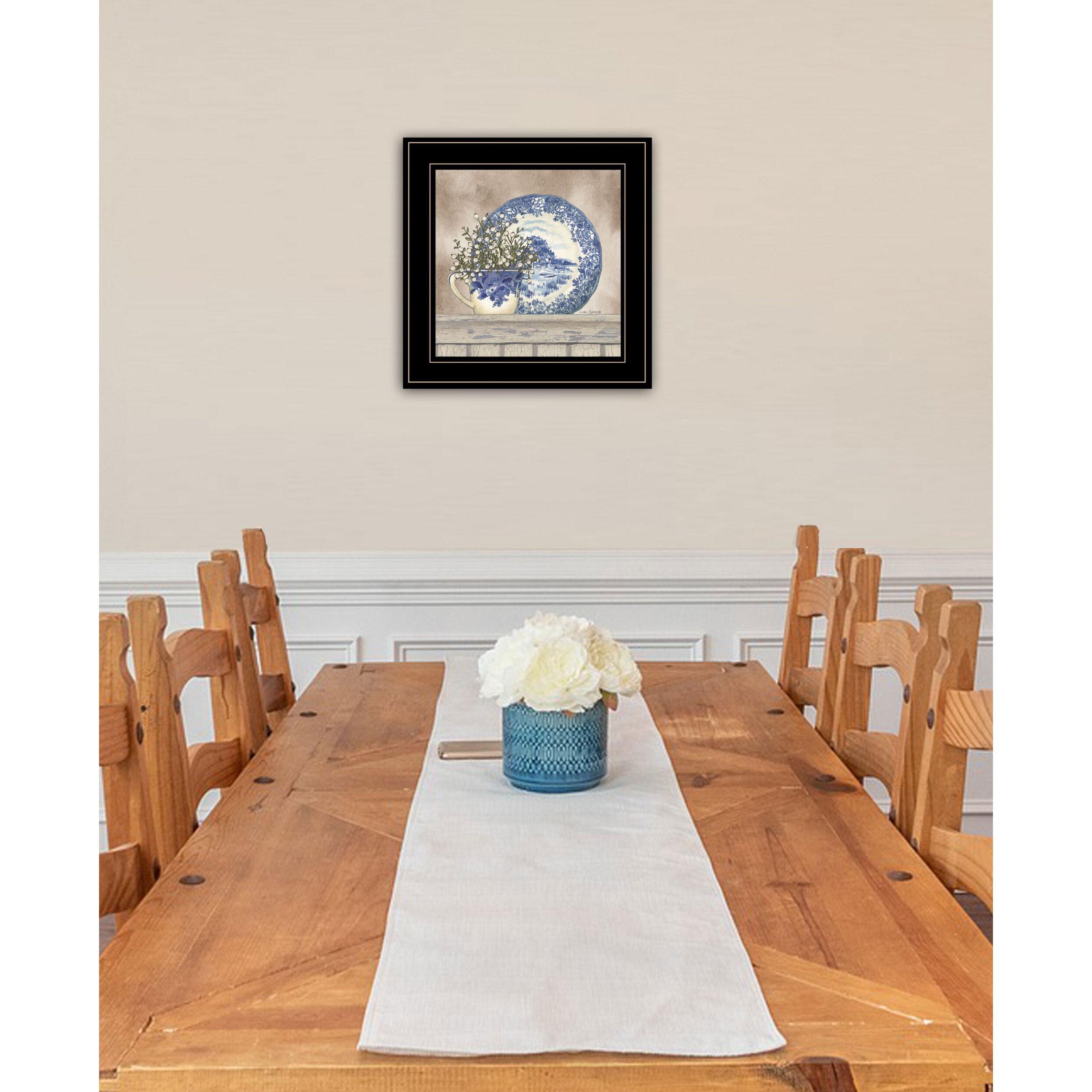 Farmhouse Blues Ii 3 Black Framed Print Wall Art