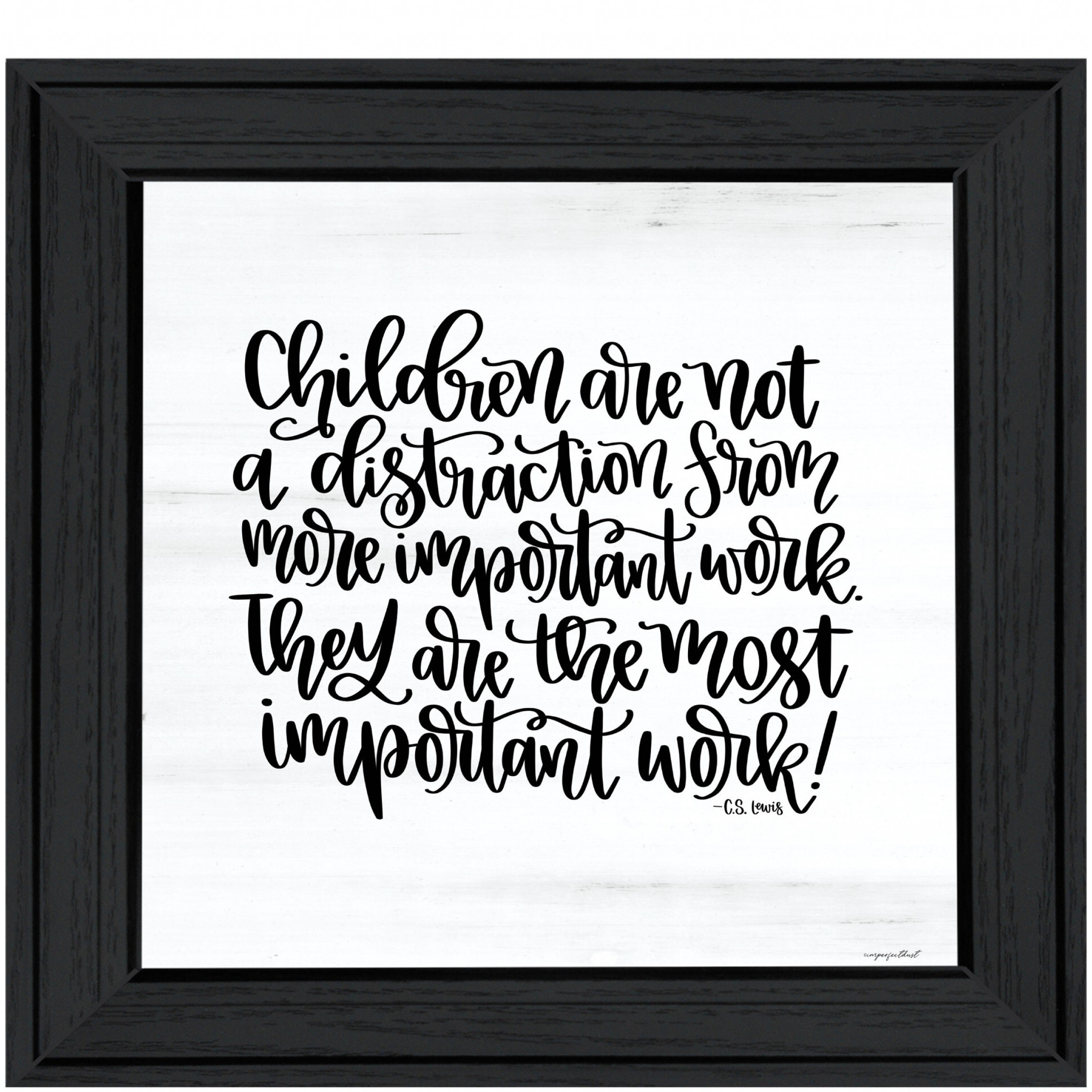 The Most Important Work 3 Black Framed Print Wall Art