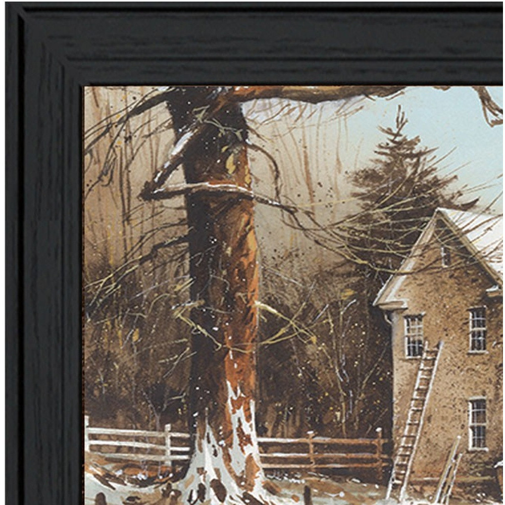 Peace In This Home Black Framed Print Wall Art