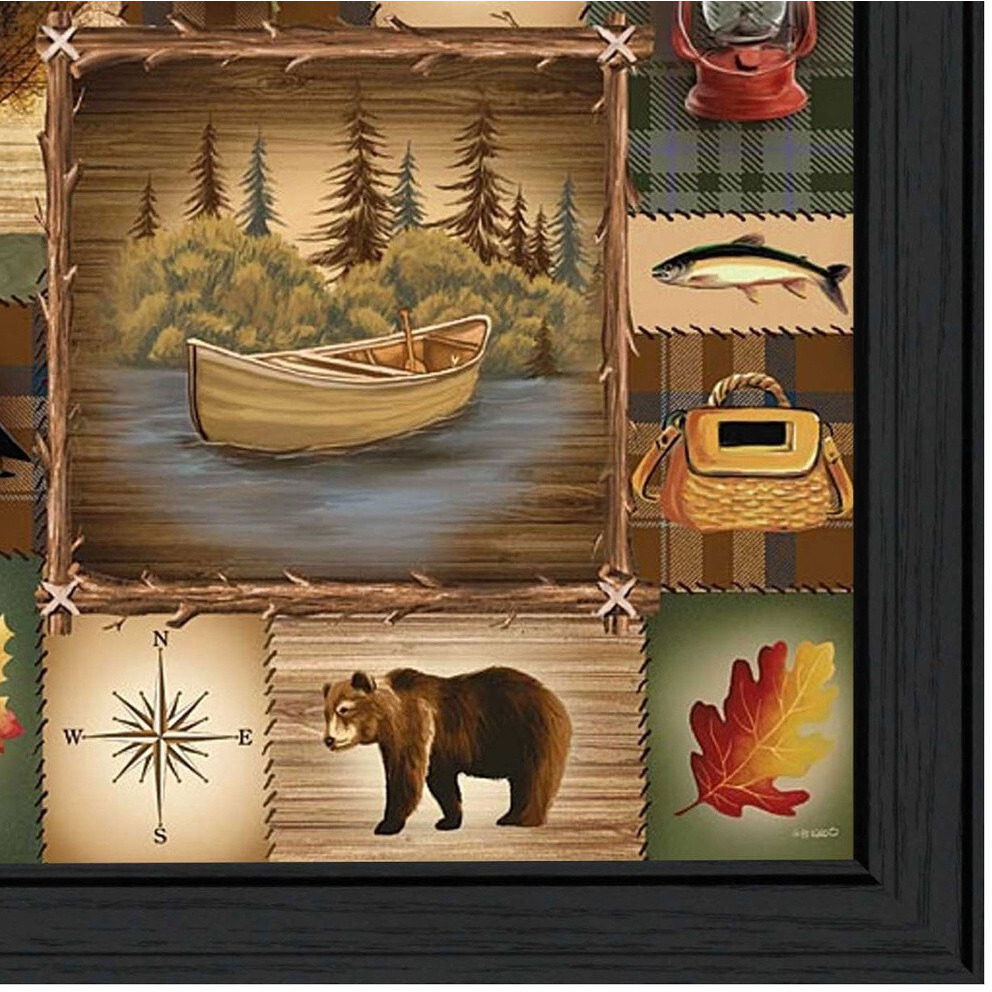 At The Lake 2 Black Framed Print Wall Art