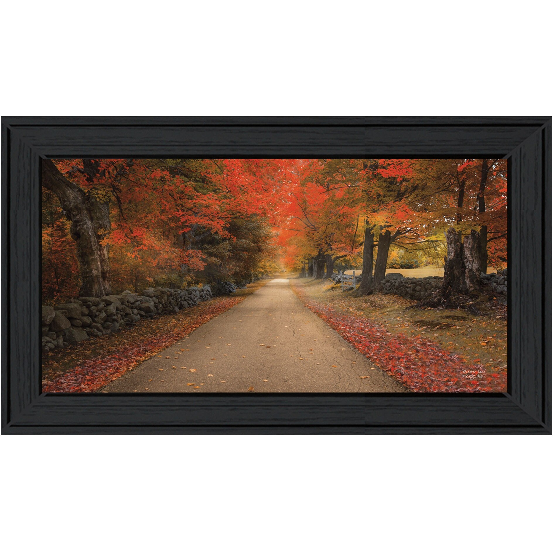 October Lane Black Framed Print Wall Art