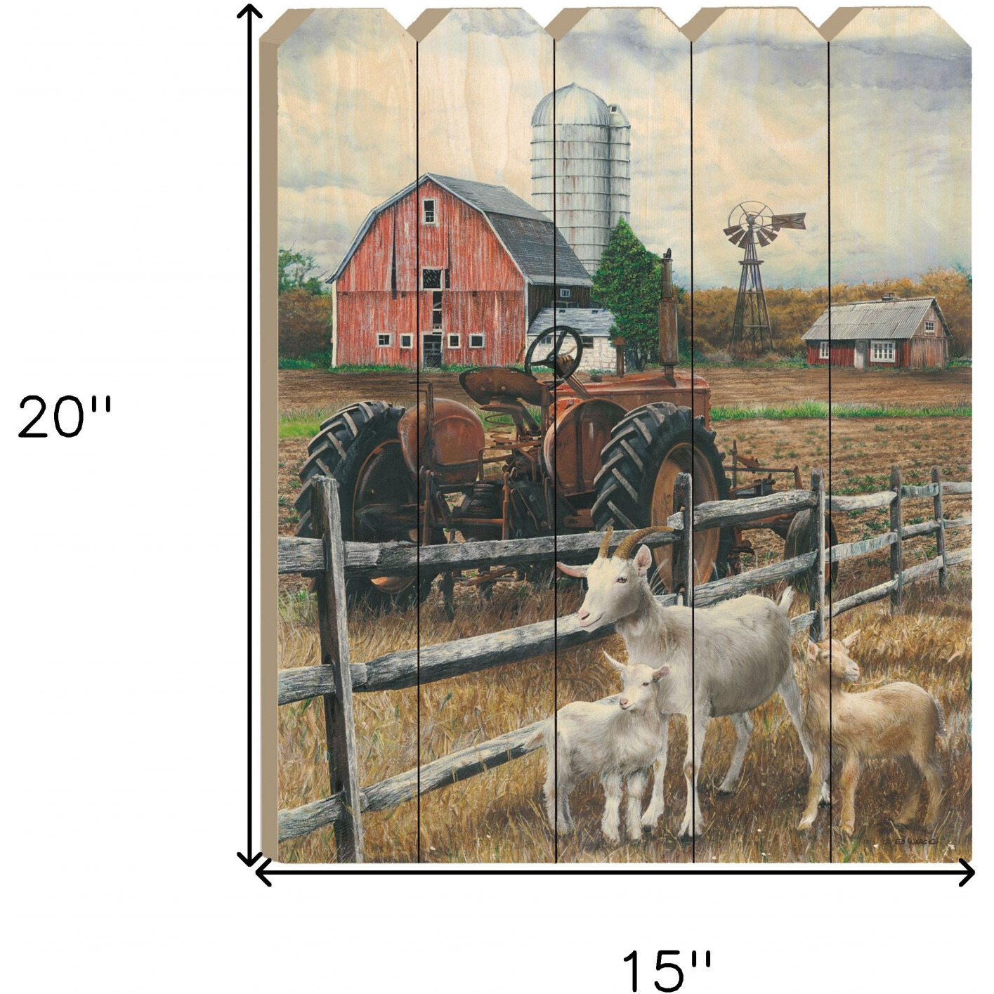 The Old Tractor Unframed Print Wall Art