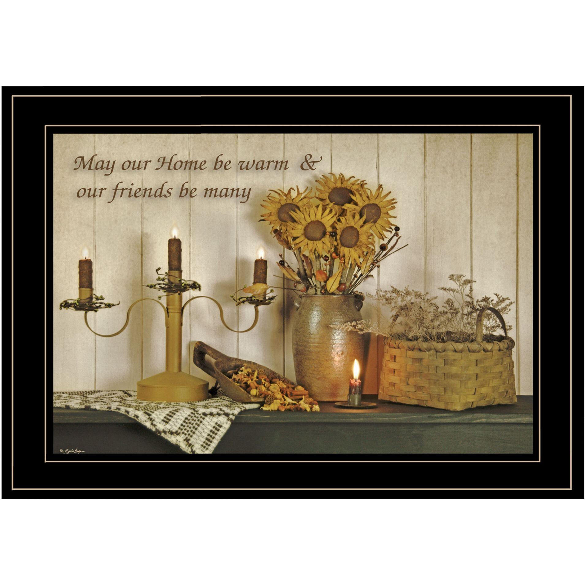 Our Home 3 Black Framed Print Wall Art